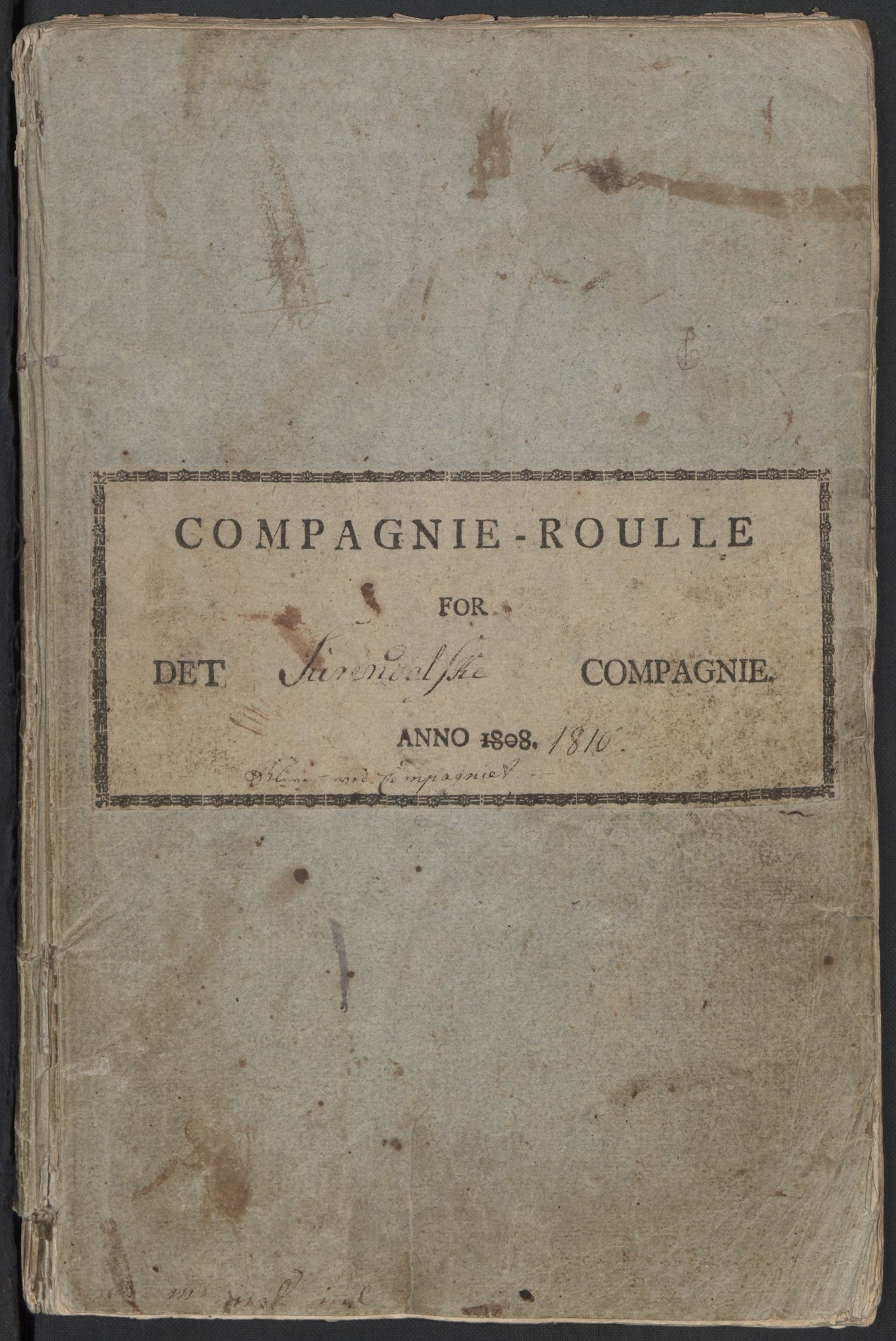 Generalitets- og kommissariatskollegiet, Det kongelige norske kommissariatskollegium, RA/EA-5420/E/Eh/L0083b: 2. Trondheimske nasjonale infanteriregiment, 1810, p. 429