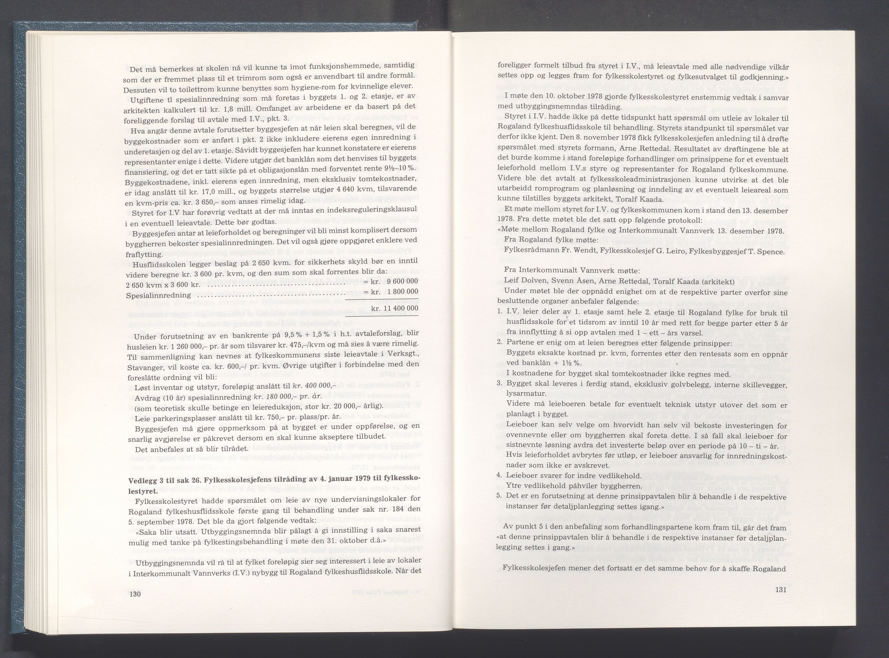 Rogaland fylkeskommune - Fylkesrådmannen , IKAR/A-900/A/Aa/Aaa/L0099: Møtebok , 1979, p. 130-131