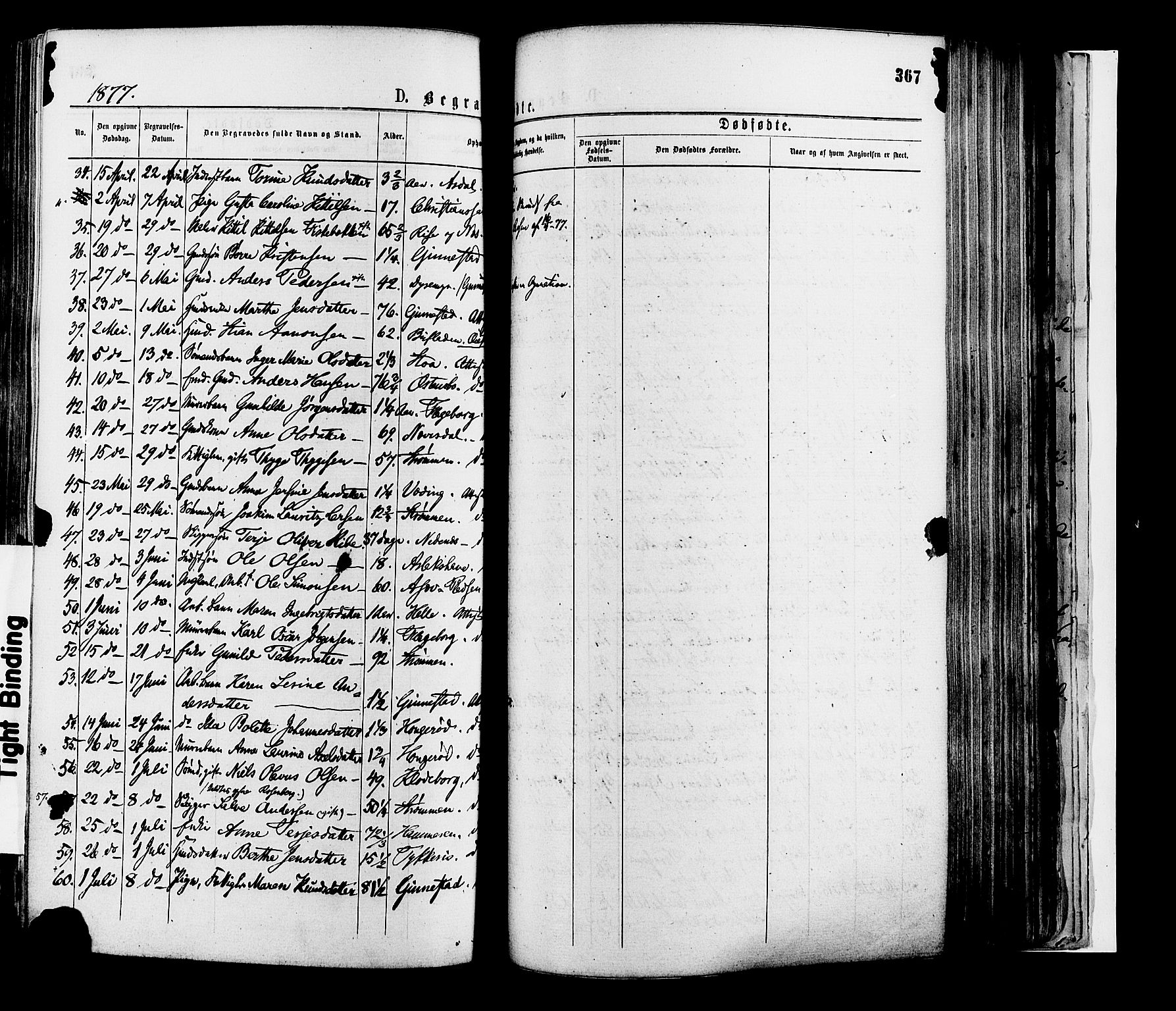 Øyestad sokneprestkontor, AV/SAK-1111-0049/F/Fa/L0016: Parish register (official) no. A 16, 1874-1886, p. 367