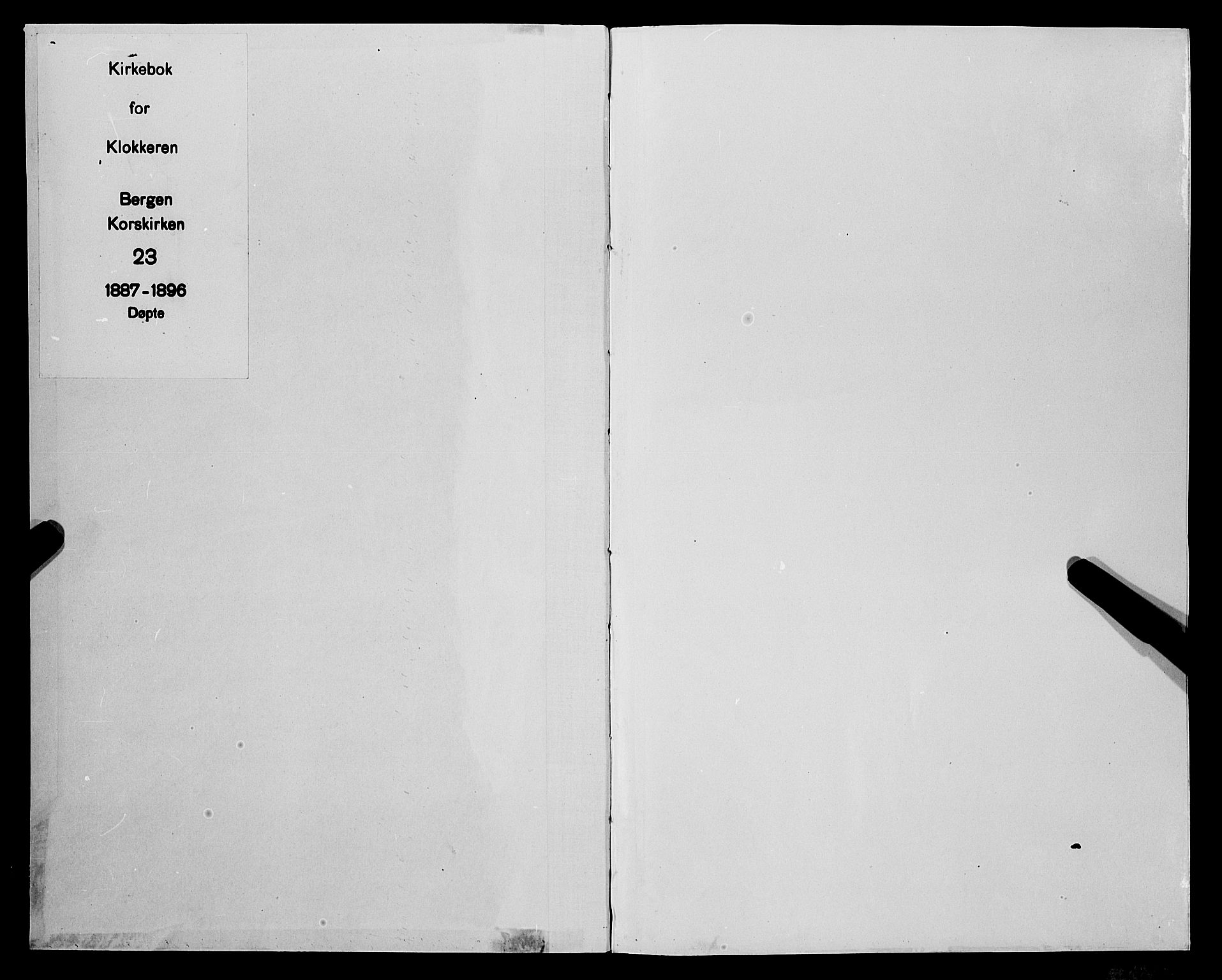 Korskirken sokneprestembete, SAB/A-76101/H/Hab: Parish register (copy) no. B 9, 1887-1896