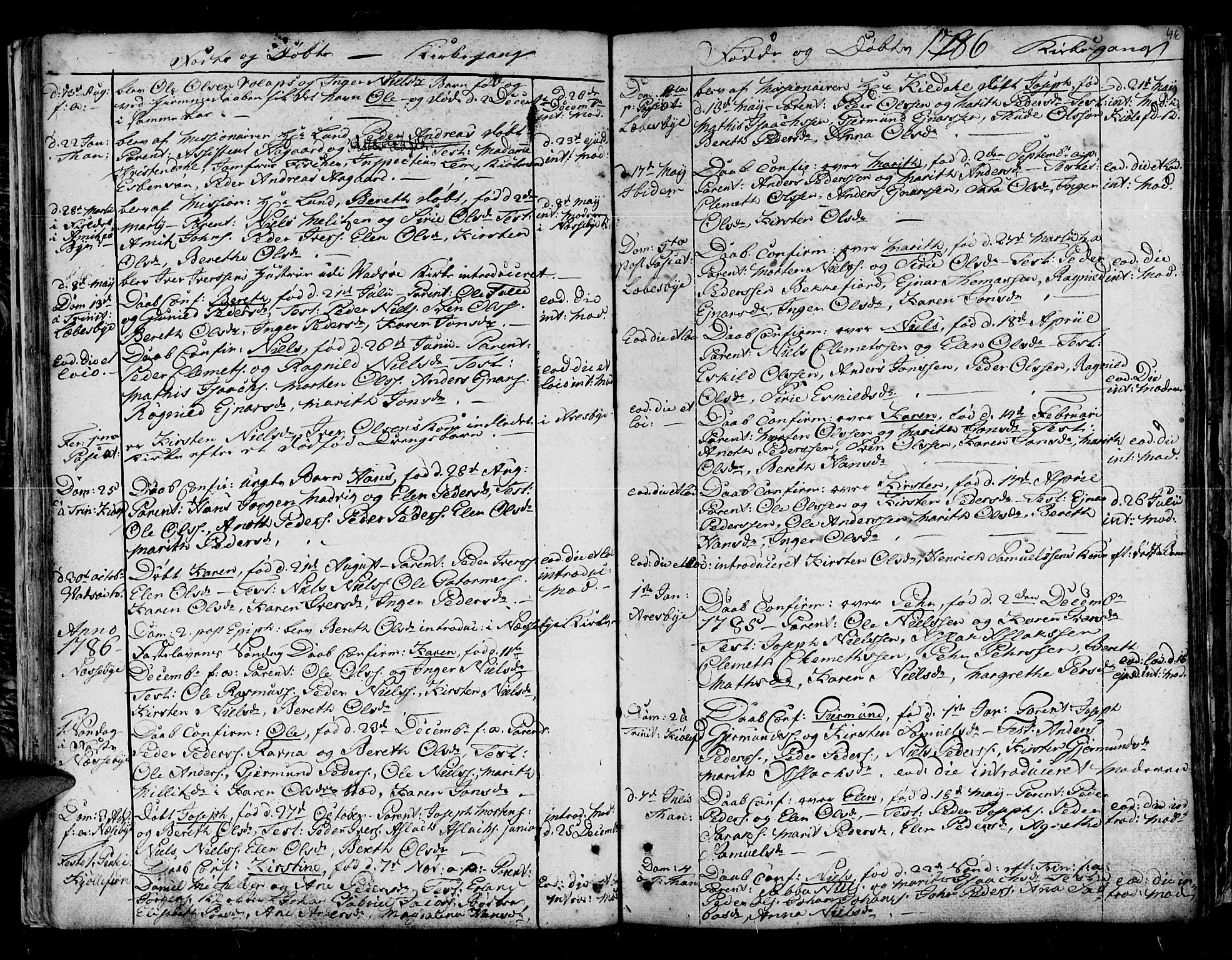 Lebesby sokneprestkontor, SATØ/S-1353/H/Ha/L0001kirke: Parish register (official) no. 1, 1751-1816, p. 46
