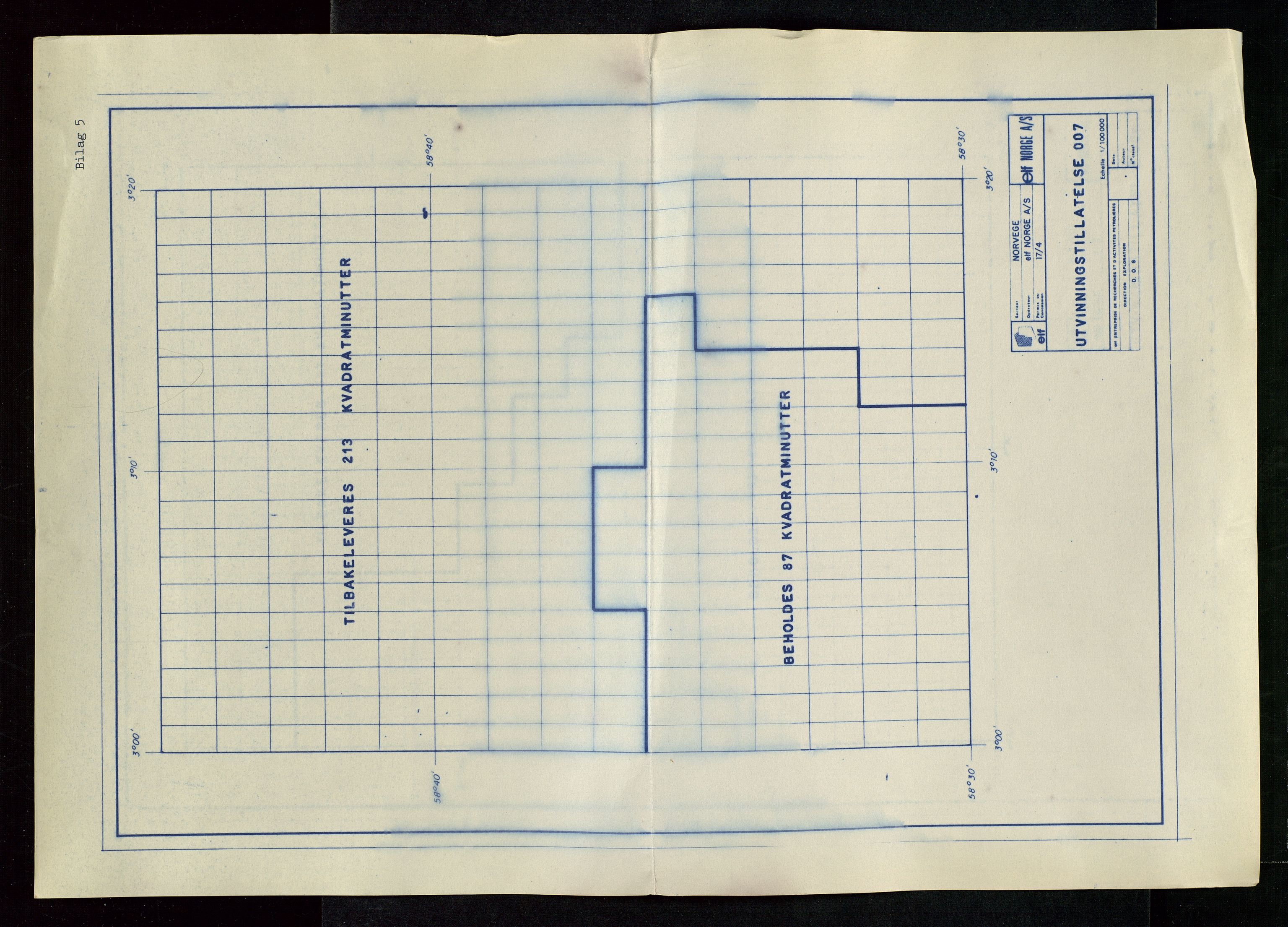 Industridepartementet, Oljekontoret, AV/SAST-A-101348/Da/L0004: Arkivnøkkel 711 - 712 Utvinningstillatelser, 1970-1971, p. 421