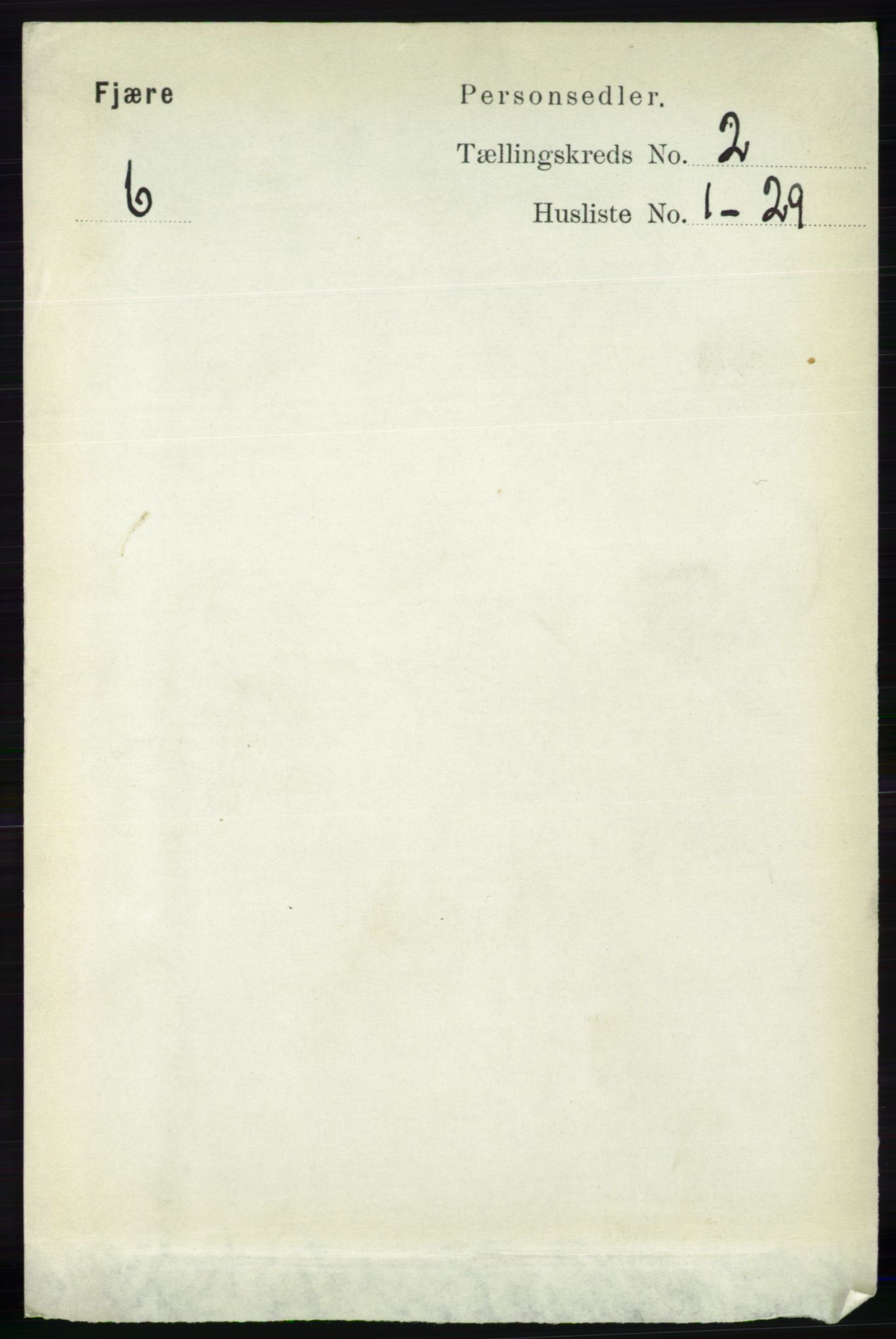 RA, 1891 census for 0923 Fjære, 1891, p. 737