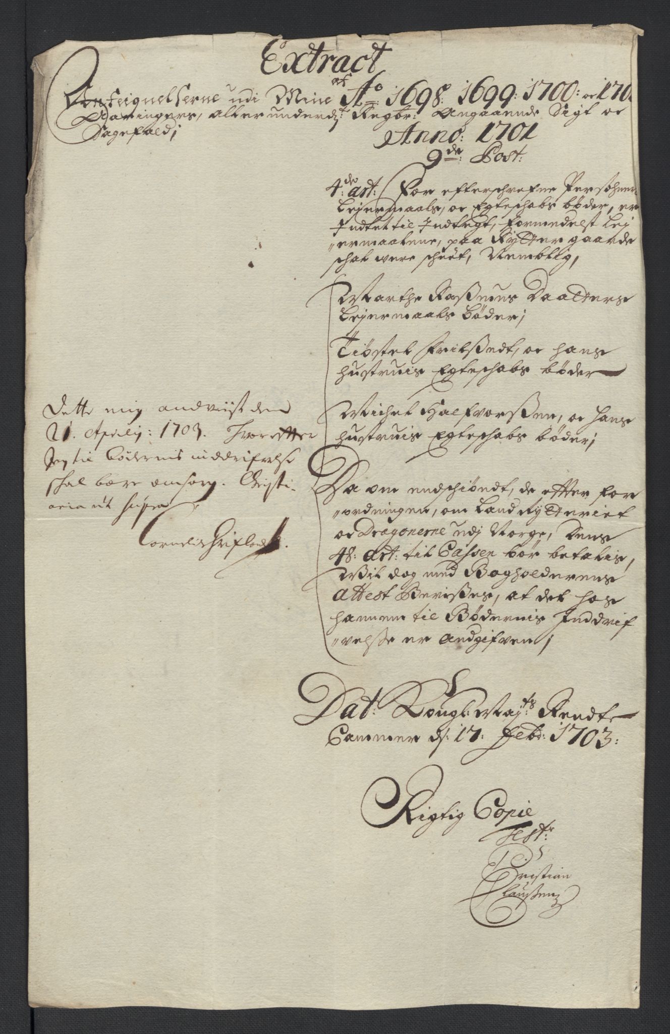 Rentekammeret inntil 1814, Reviderte regnskaper, Fogderegnskap, AV/RA-EA-4092/R12/L0715: Fogderegnskap Øvre Romerike, 1698-1701, p. 26