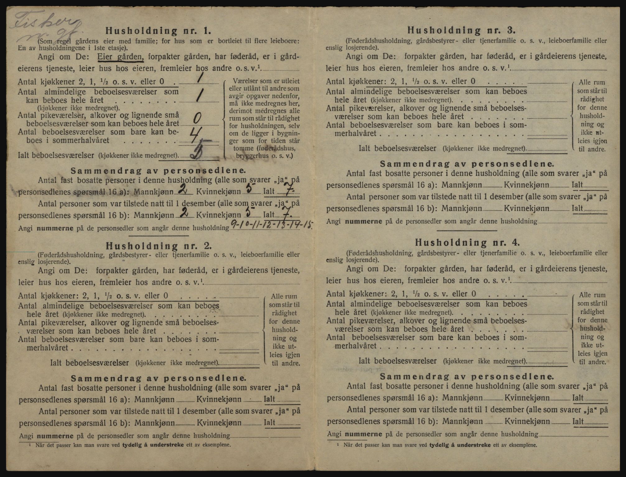 SATØ, 1920 census for Berlevåg, 1920, p. 23