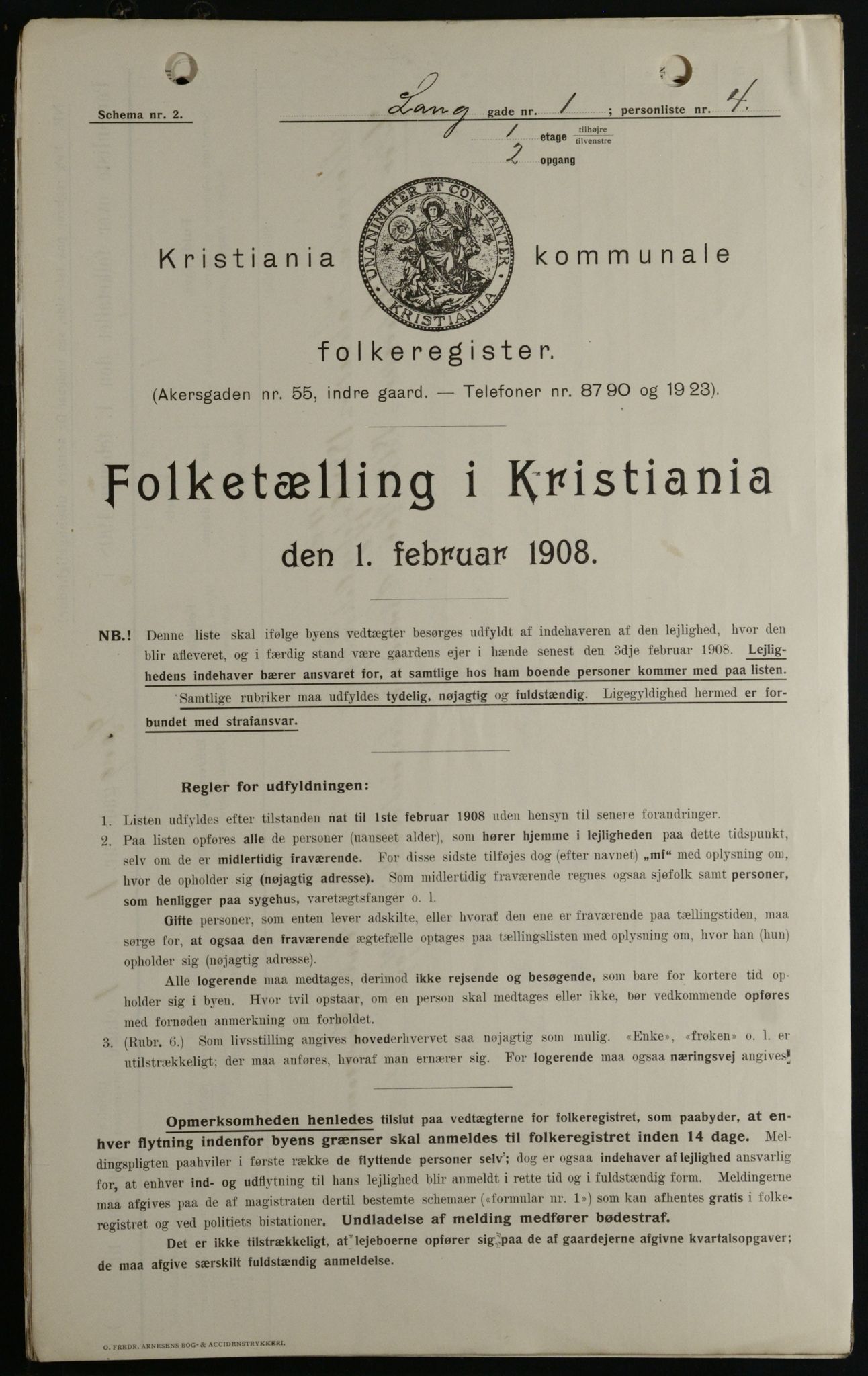 OBA, Municipal Census 1908 for Kristiania, 1908, p. 50620