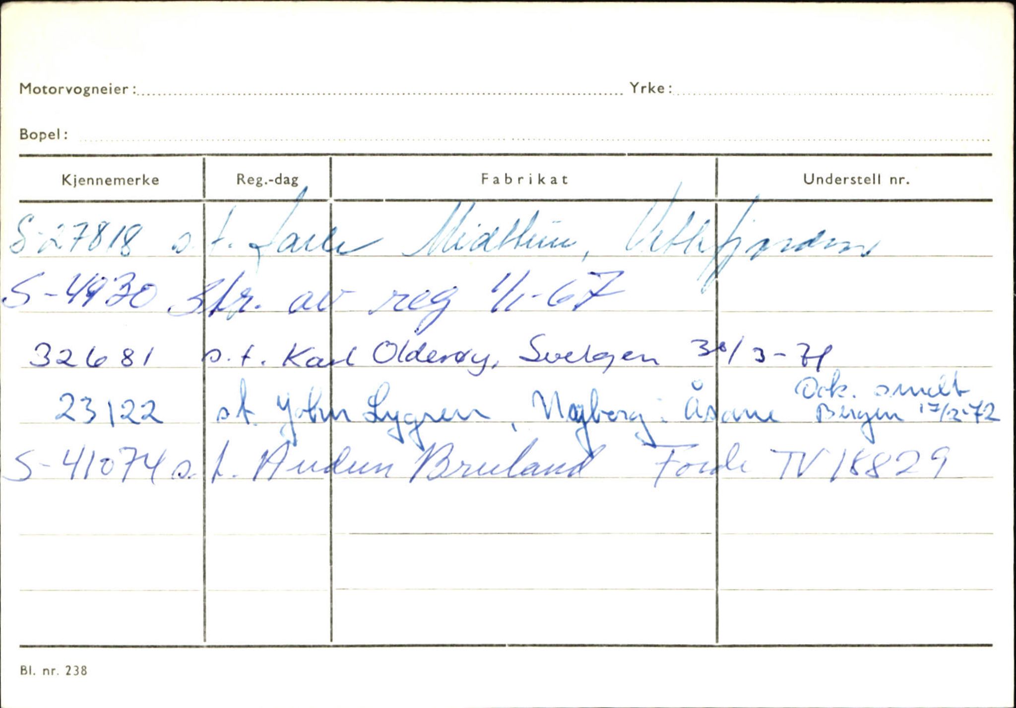 Statens vegvesen, Sogn og Fjordane vegkontor, AV/SAB-A-5301/4/F/L0132: Eigarregister Askvoll A-Å. Balestrand A-Å, 1945-1975, p. 1845