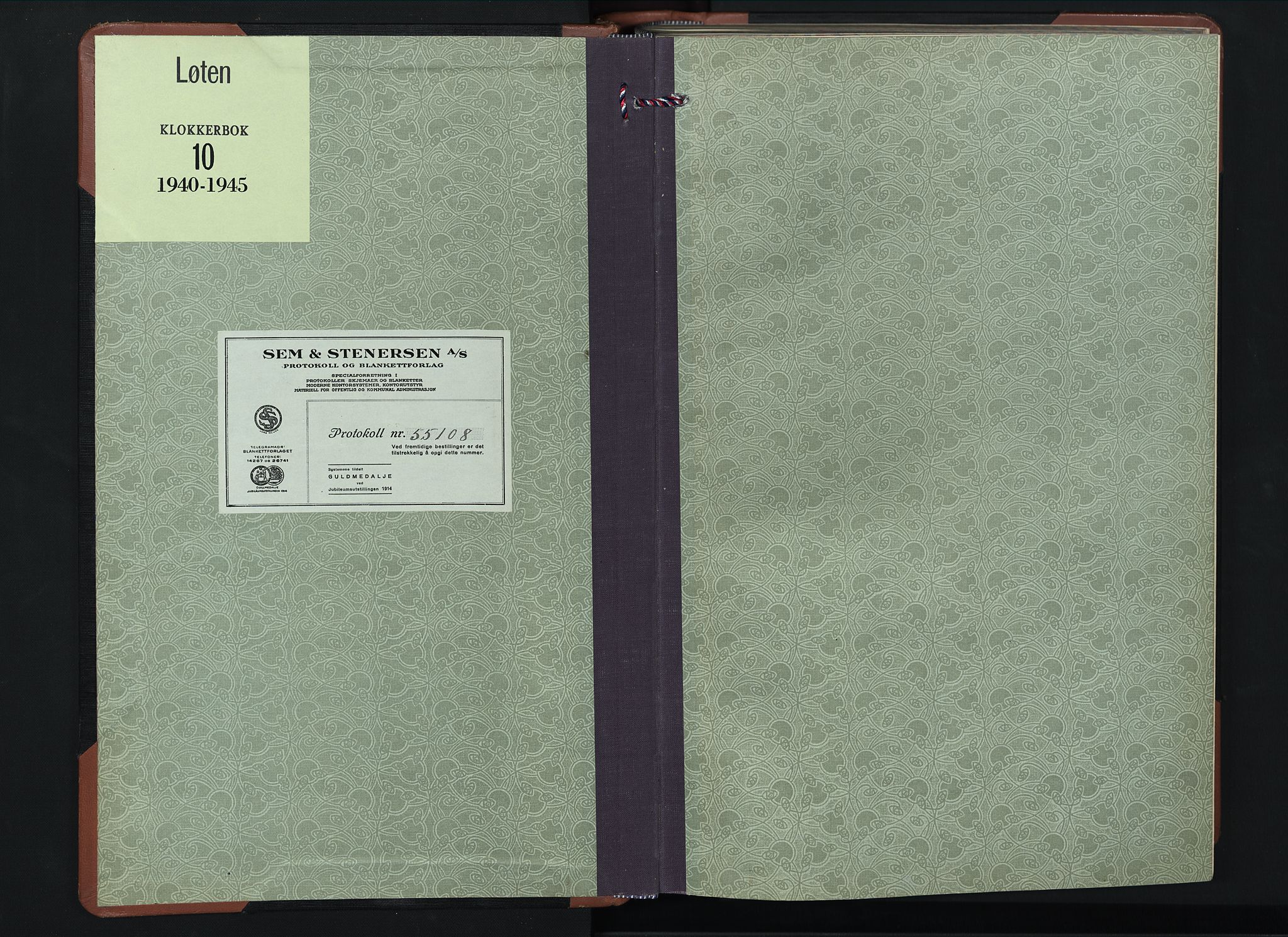 Løten prestekontor, SAH/PREST-022/L/La/L0010: Parish register (copy) no. 10, 1940-1945
