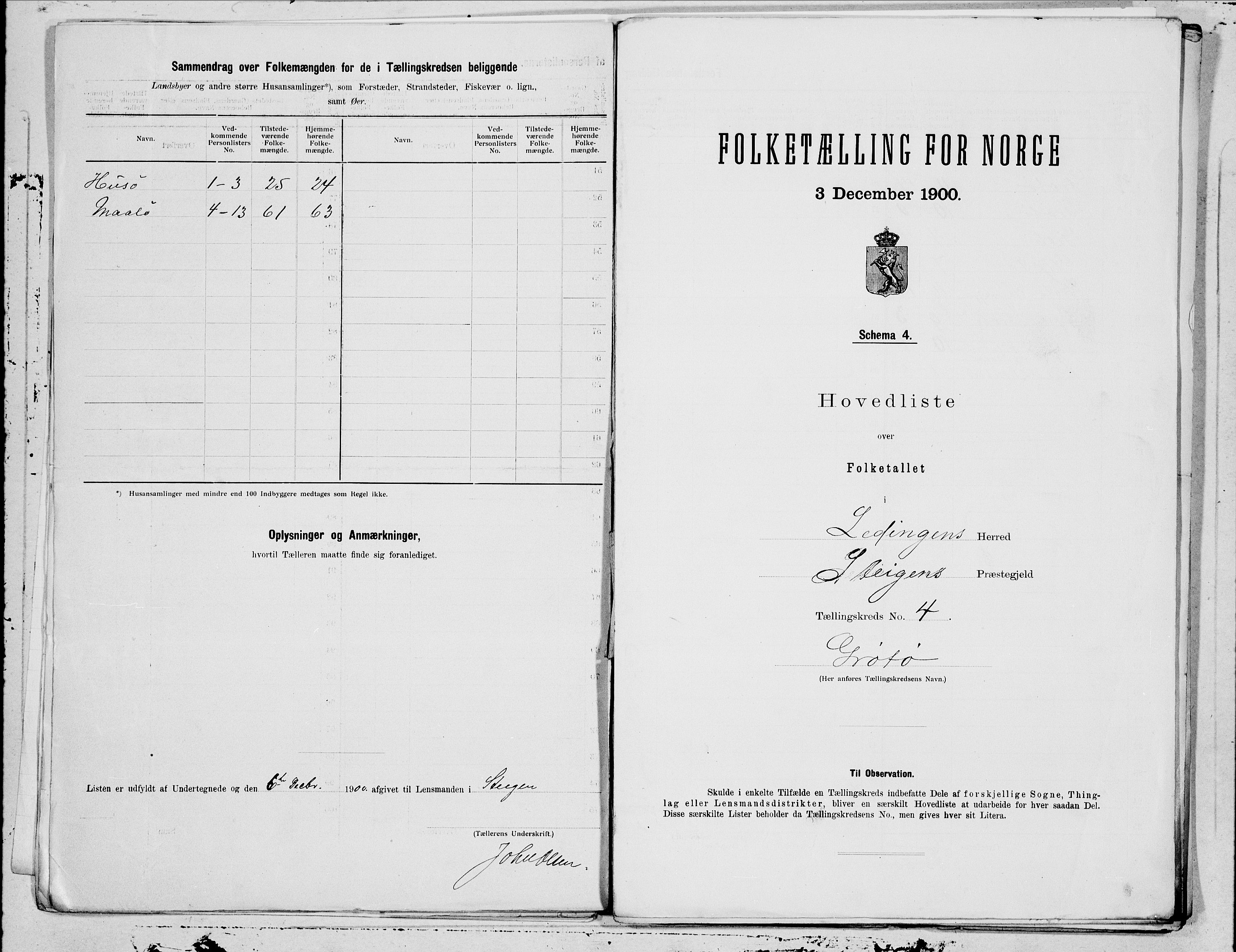 SAT, 1900 census for Ledingen, 1900, p. 8