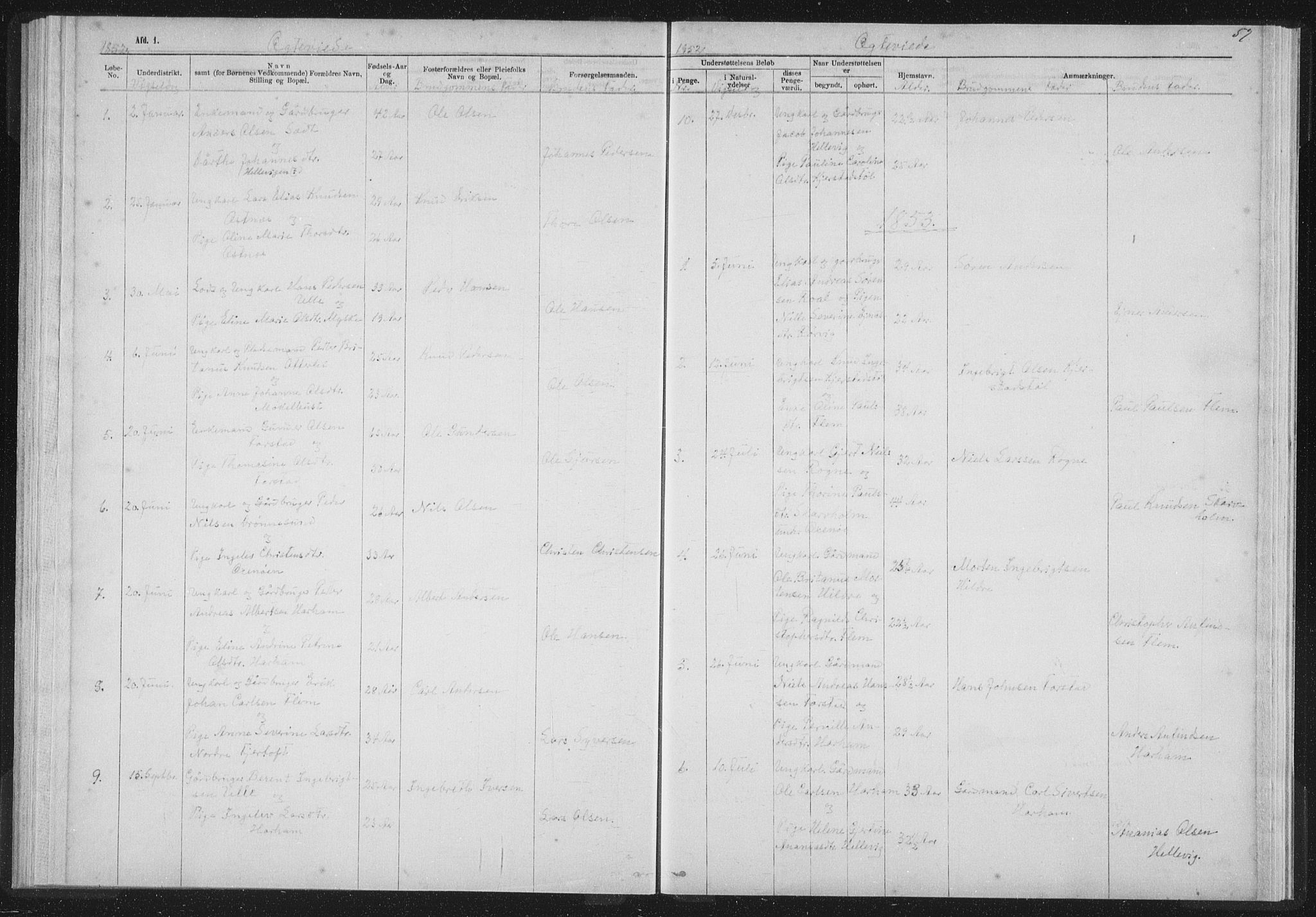 Ministerialprotokoller, klokkerbøker og fødselsregistre - Møre og Romsdal, SAT/A-1454/536/L0514: Parish register (official) no. 536D01, 1840-1875, p. 57