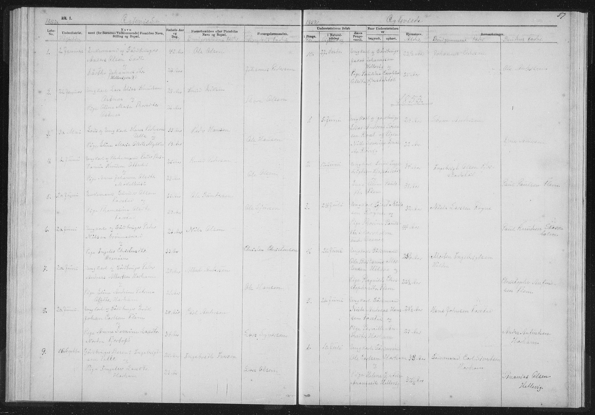 Ministerialprotokoller, klokkerbøker og fødselsregistre - Møre og Romsdal, AV/SAT-A-1454/536/L0514: Parish register (official) no. 536D01, 1840-1875, p. 57