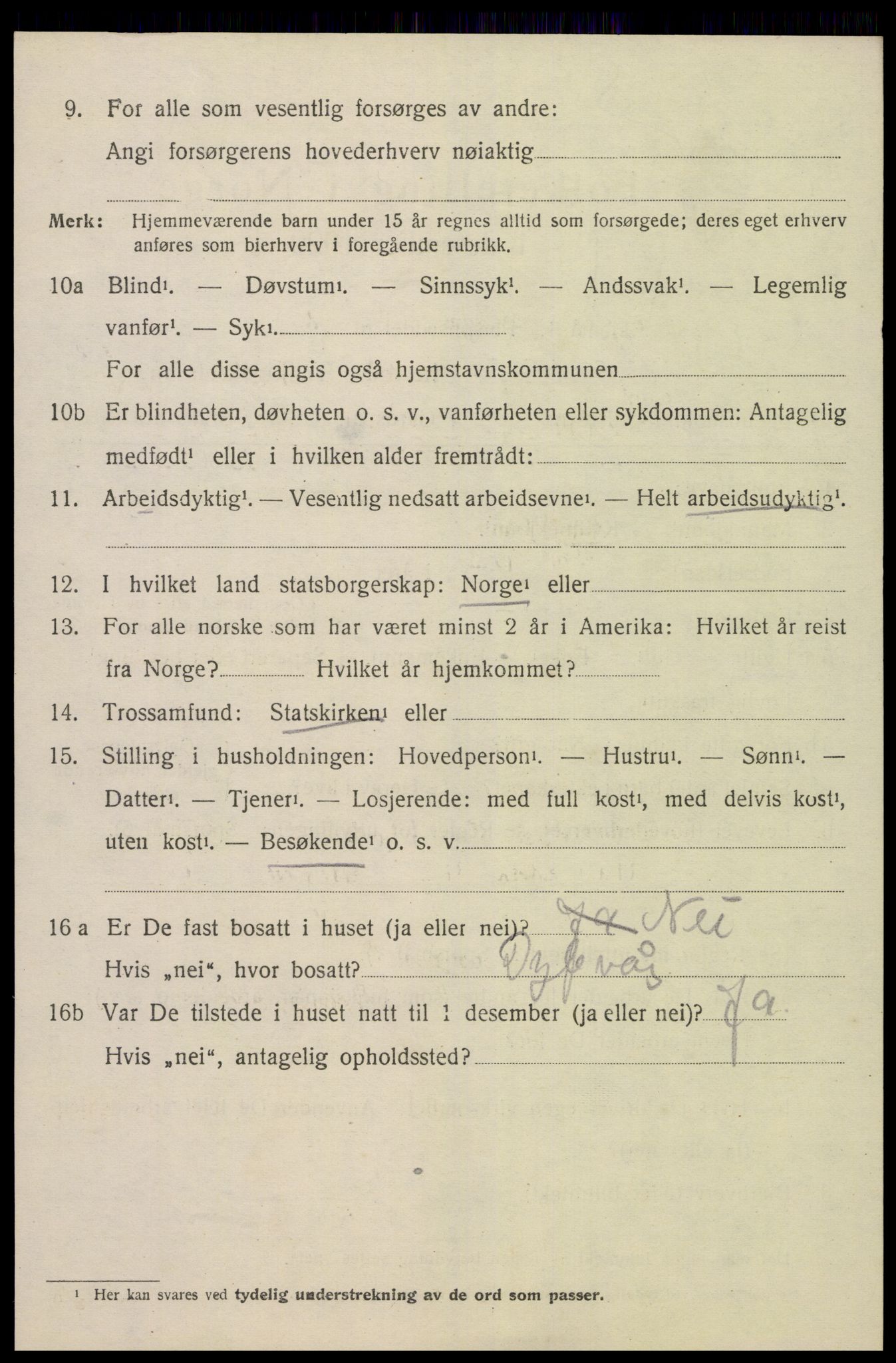 SAK, 1920 census for Øyestad, 1920, p. 8917