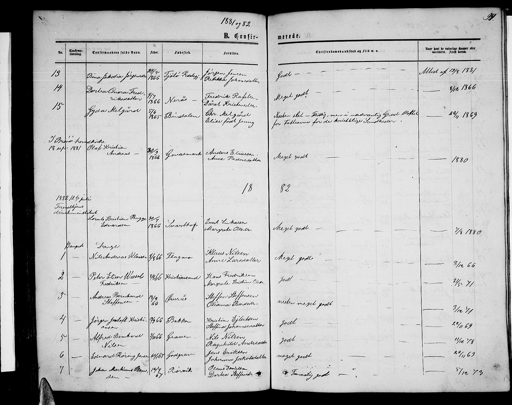 Ministerialprotokoller, klokkerbøker og fødselsregistre - Nordland, AV/SAT-A-1459/814/L0229: Parish register (copy) no. 814C02, 1859-1883, p. 94