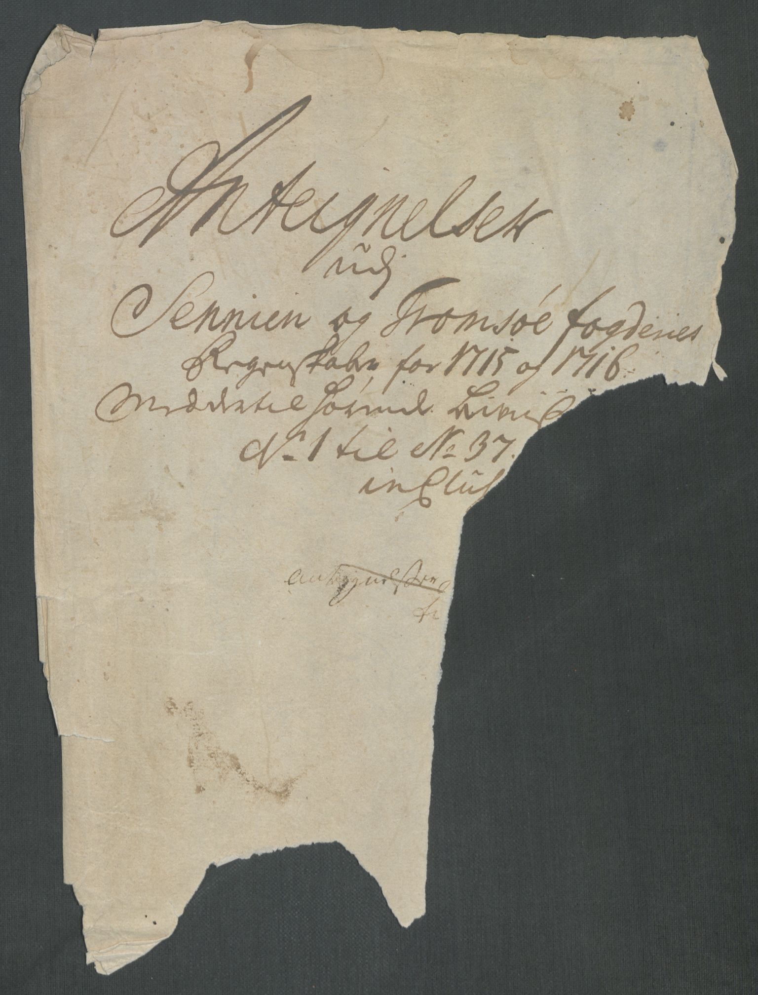 Rentekammeret inntil 1814, Reviderte regnskaper, Fogderegnskap, AV/RA-EA-4092/R68/L4762: Fogderegnskap Senja og Troms, 1716, p. 390