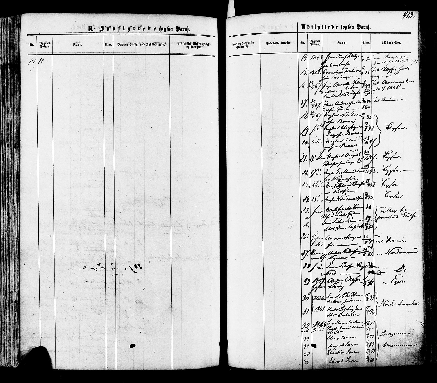 Modum kirkebøker, SAKO/A-234/F/Fa/L0010: Parish register (official) no. 10, 1865-1876, p. 413