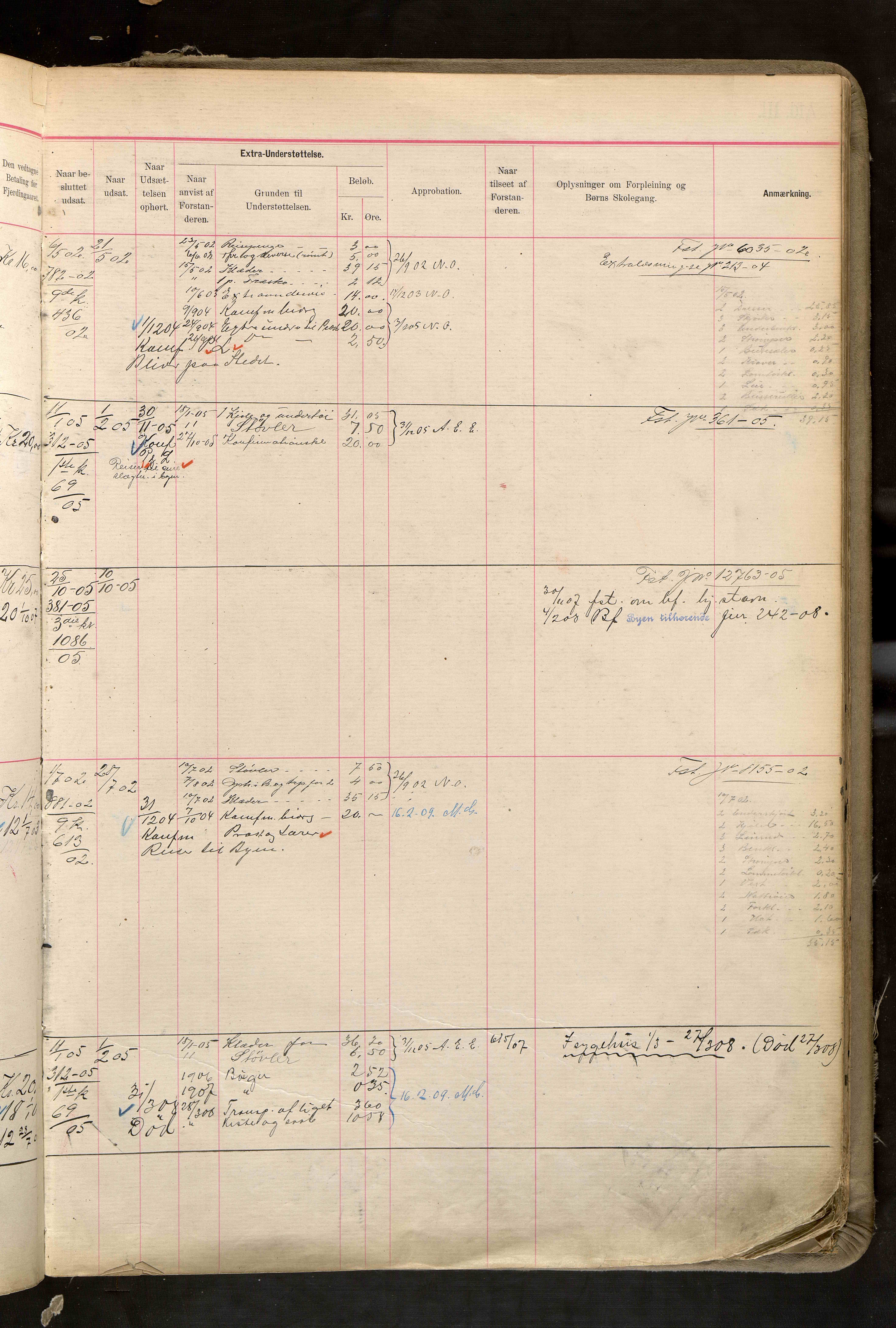 Fattigvesenet, OBA/A-20045/H/Hd/L0006: Manntallsprotokoll. Mnr. 501-1000, 1897-1910, p. 360