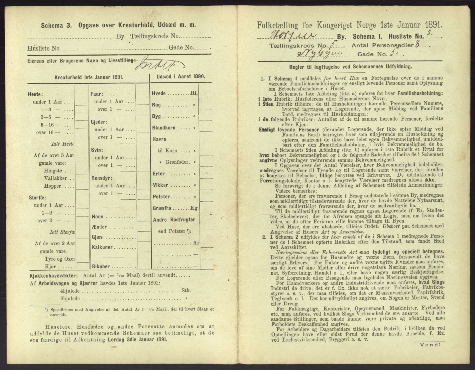 RA, 1891 census for 0703 Horten, 1891, p. 469