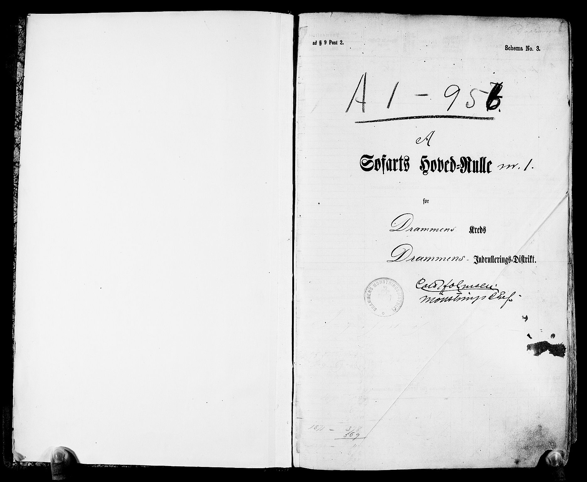 Drammen innrulleringsdistrikt, AV/SAKO-A-781/F/Fc/L0001: Hovedrulle, 1868, p. 2