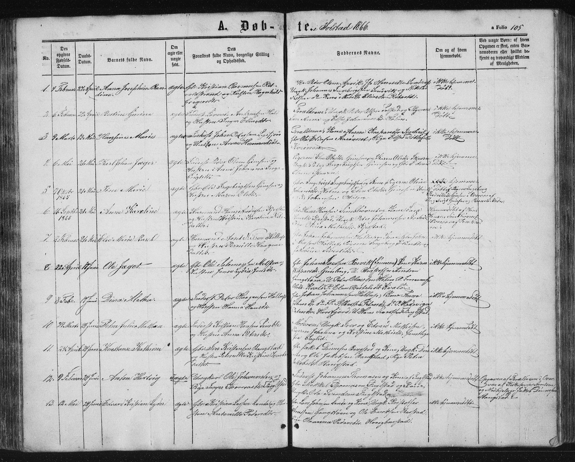 Ministerialprotokoller, klokkerbøker og fødselsregistre - Nordland, SAT/A-1459/810/L0159: Parish register (copy) no. 810C02 /2, 1863-1883, p. 105