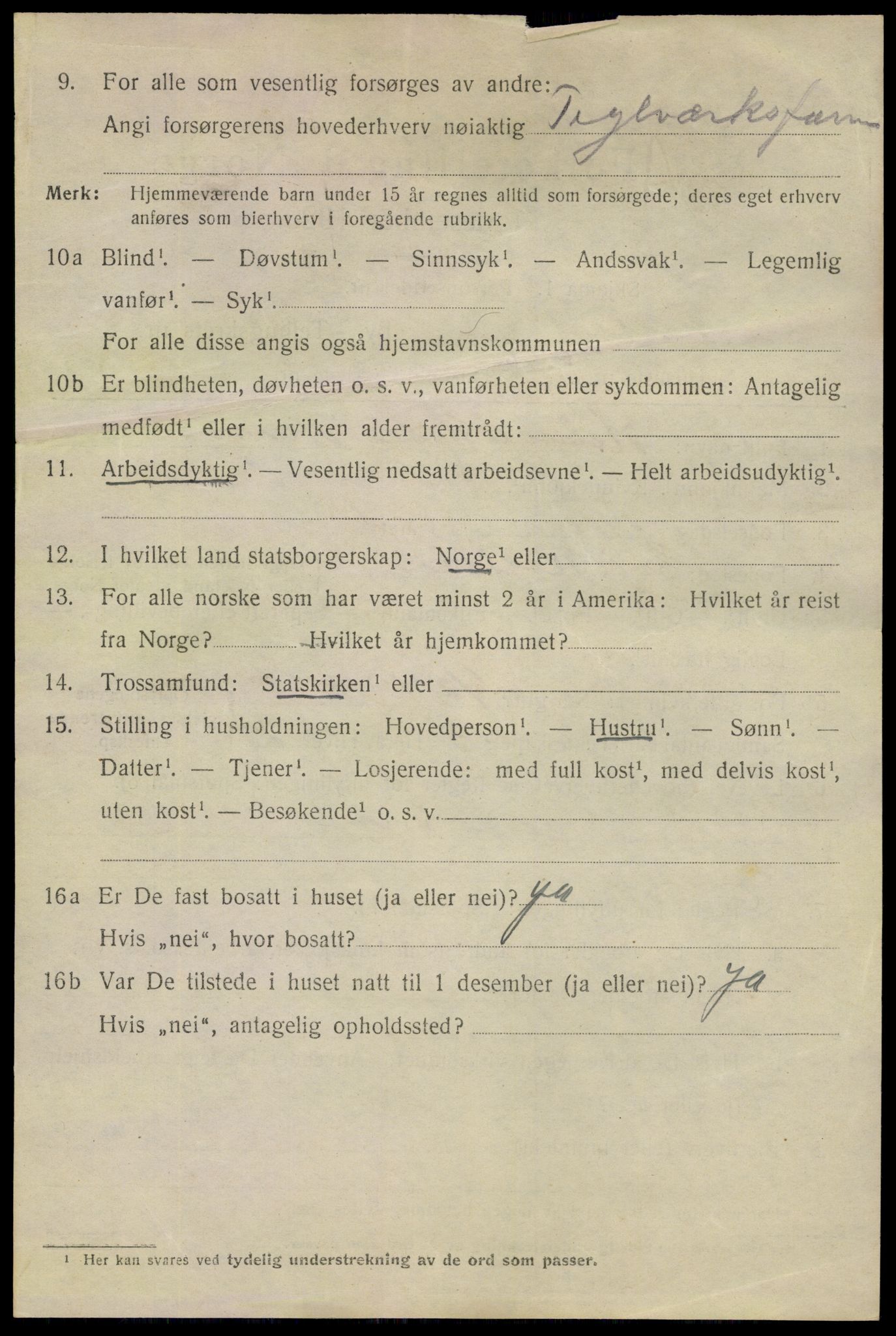 SAO, 1920 census for Fredrikstad, 1920, p. 20230