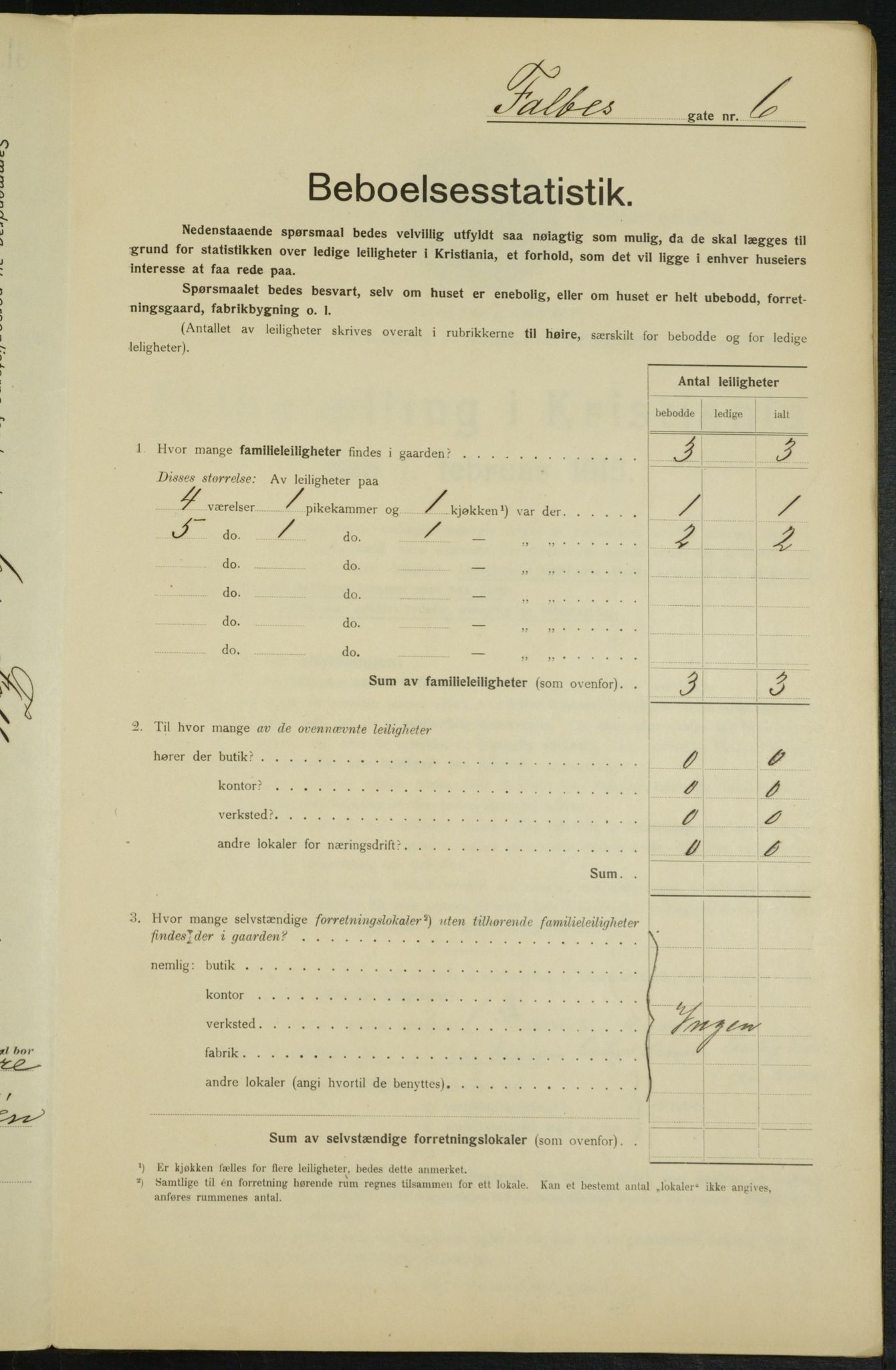 OBA, Municipal Census 1915 for Kristiania, 1915, p. 22742