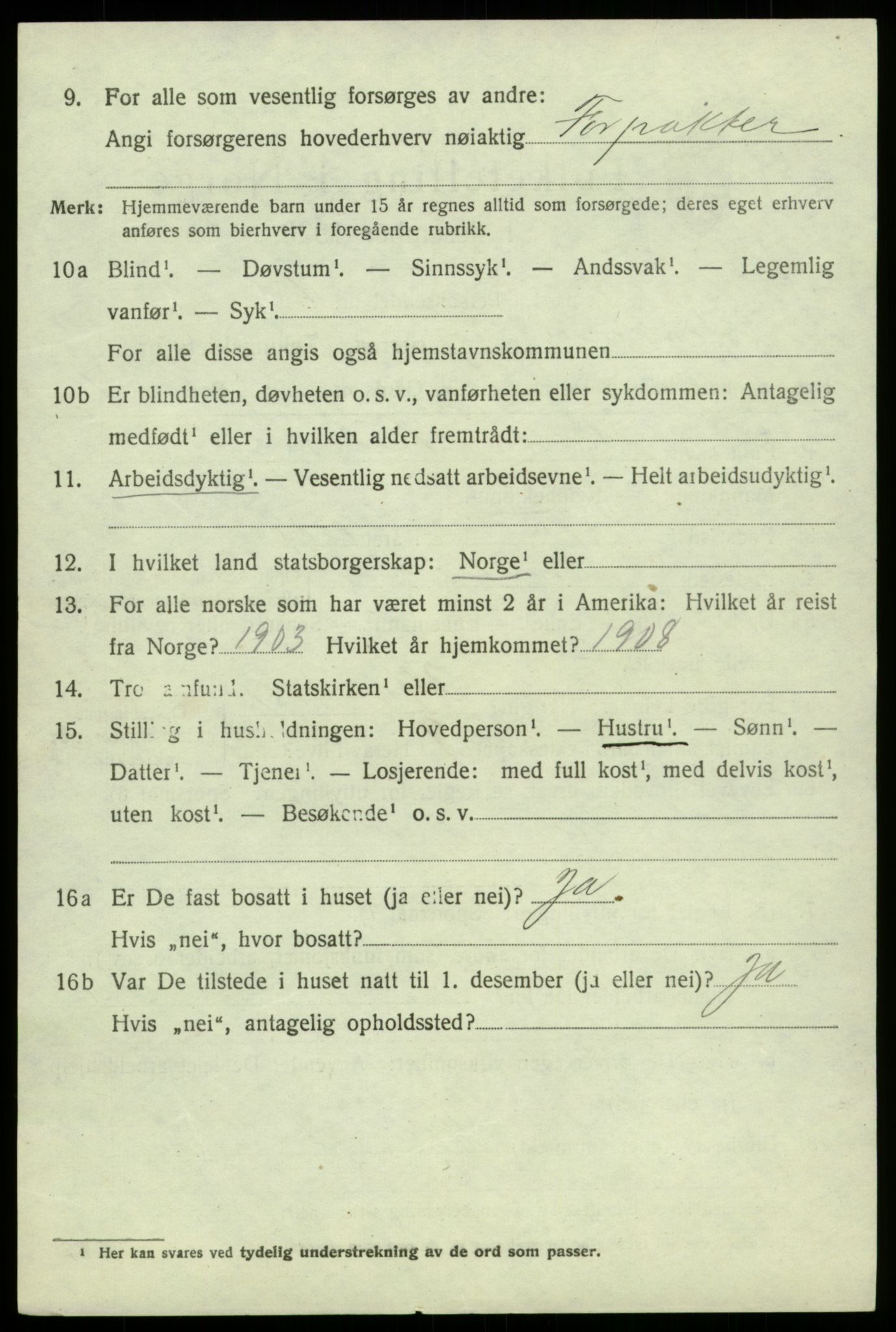 SAB, 1920 census for Jondal, 1920, p. 3759