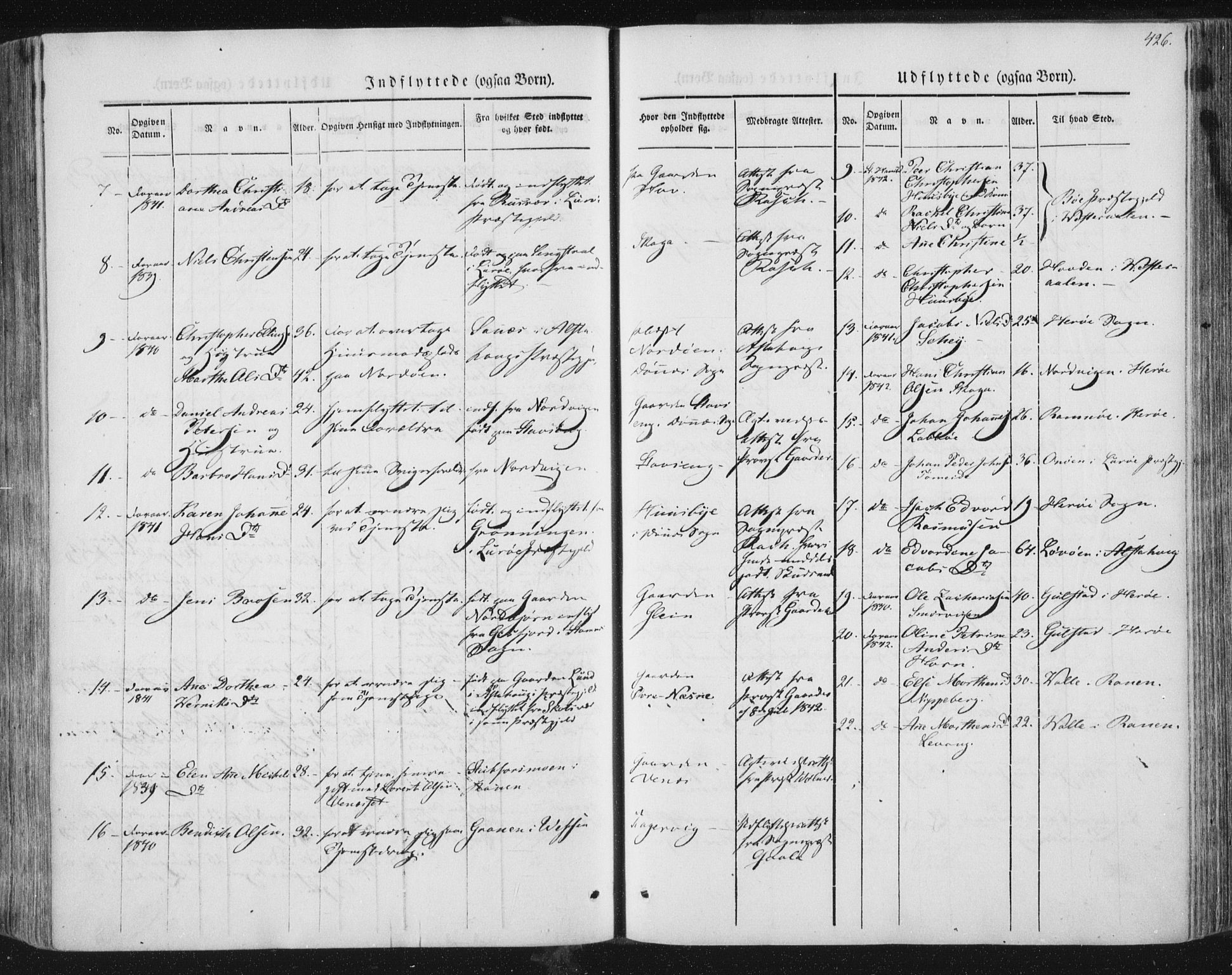 Ministerialprotokoller, klokkerbøker og fødselsregistre - Nordland, AV/SAT-A-1459/838/L0549: Parish register (official) no. 838A07, 1840-1854, p. 426