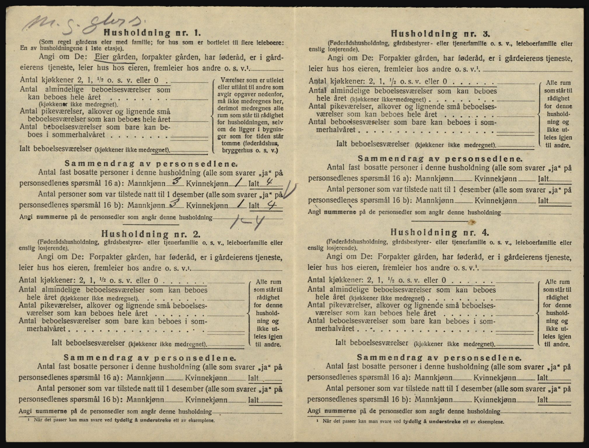 SAO, 1920 census for Eidsberg, 1920, p. 1752