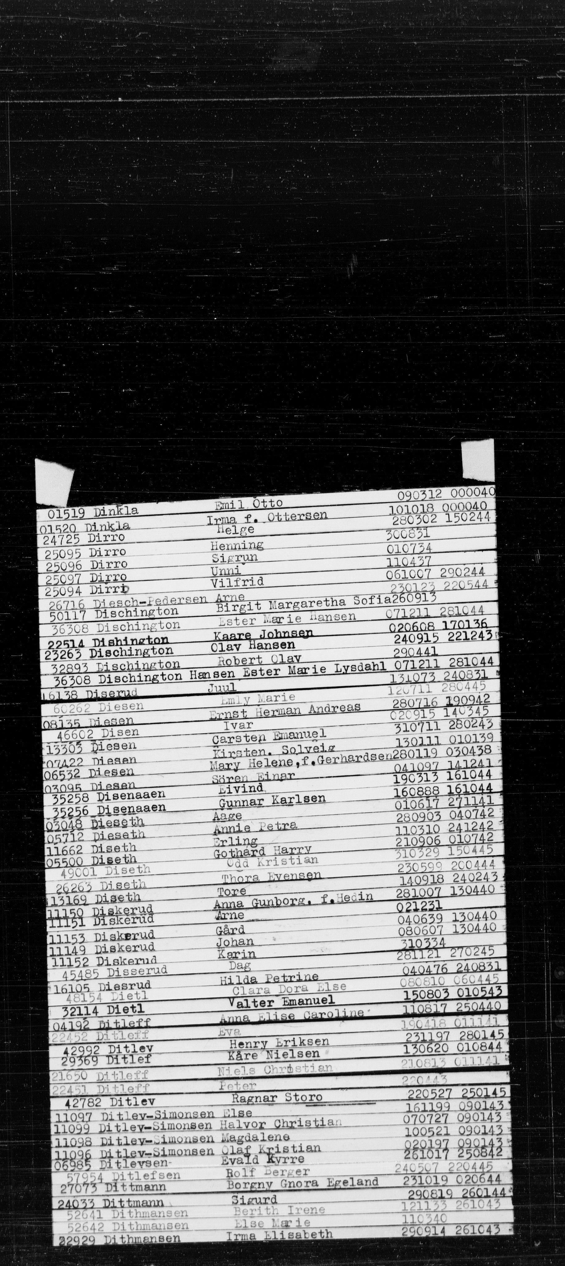 Den Kgl. Norske Legasjons Flyktningskontor, RA/S-6753/V/Va/L0022: Kjesäterkartoteket.  Alfabetisk register, A-Å., 1940-1945, p. 135