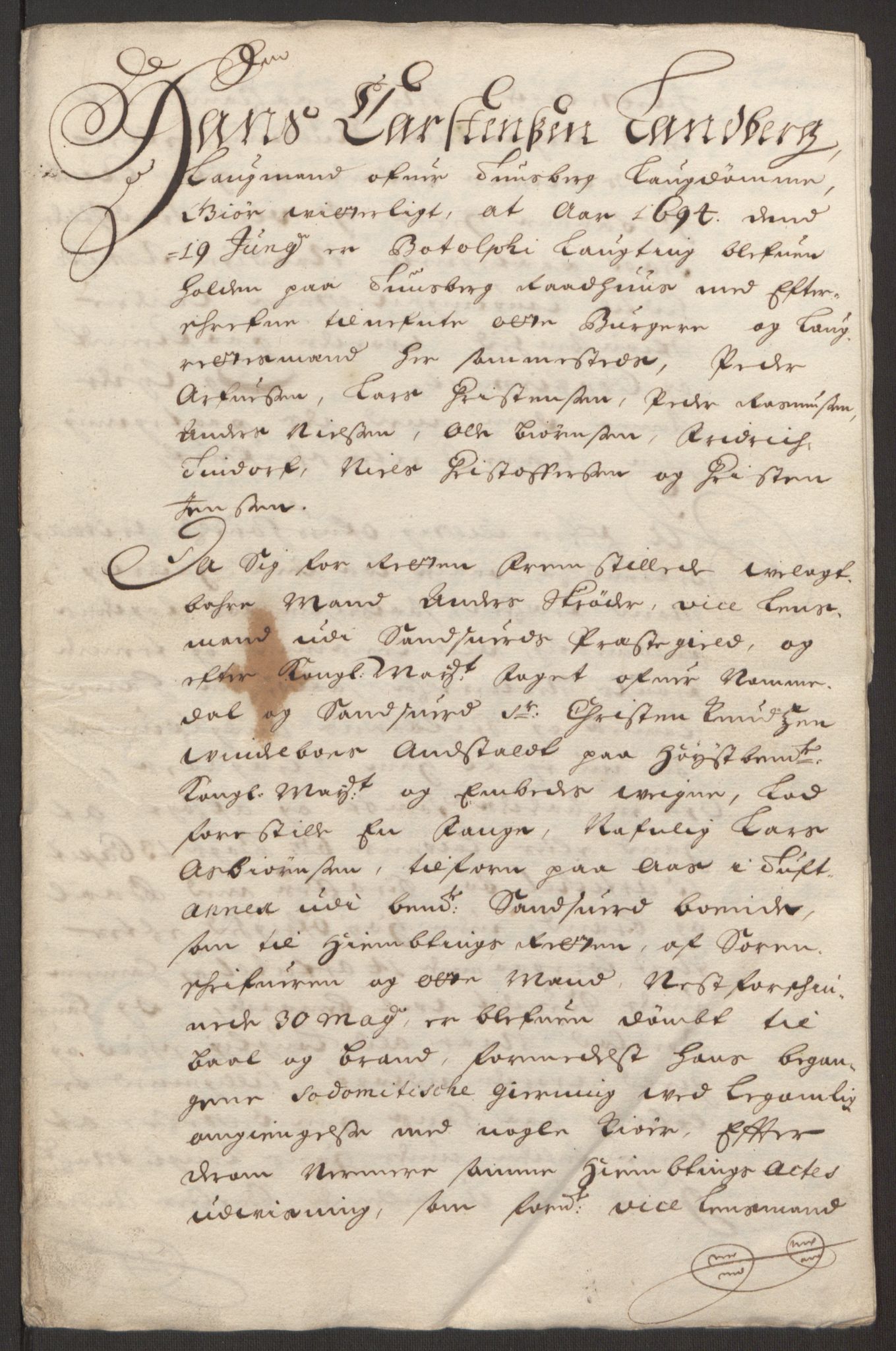 Rentekammeret inntil 1814, Reviderte regnskaper, Fogderegnskap, AV/RA-EA-4092/R24/L1575: Fogderegnskap Numedal og Sandsvær, 1692-1695, p. 478