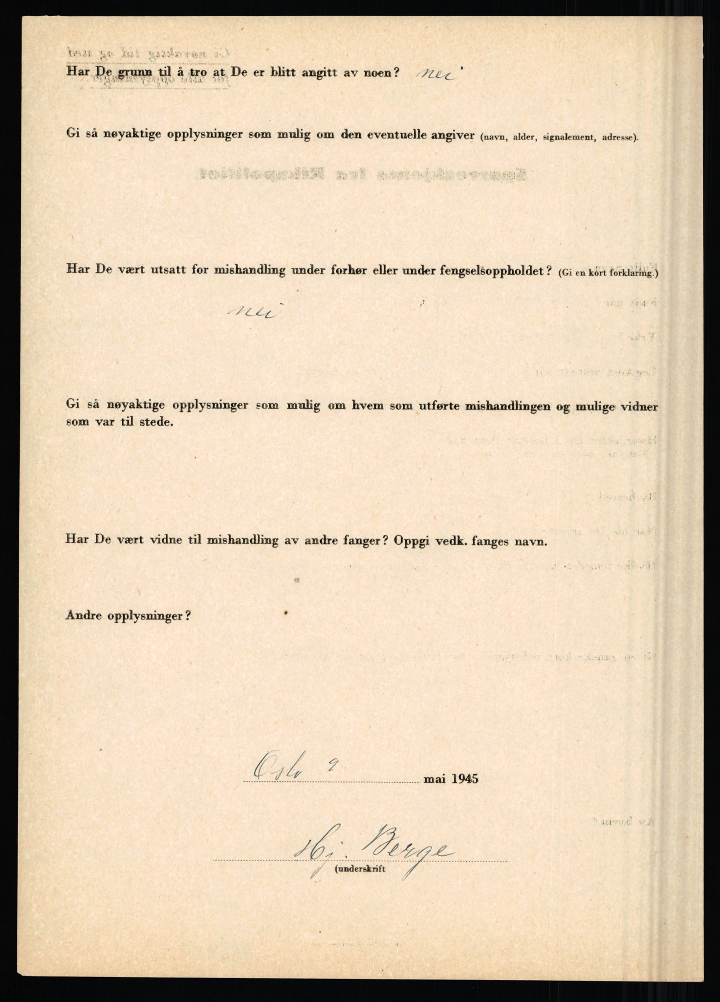 Rikspolitisjefen, AV/RA-S-1560/L/L0002: Berg, Alf - Bråthen, Thorleif, 1940-1945, p. 146