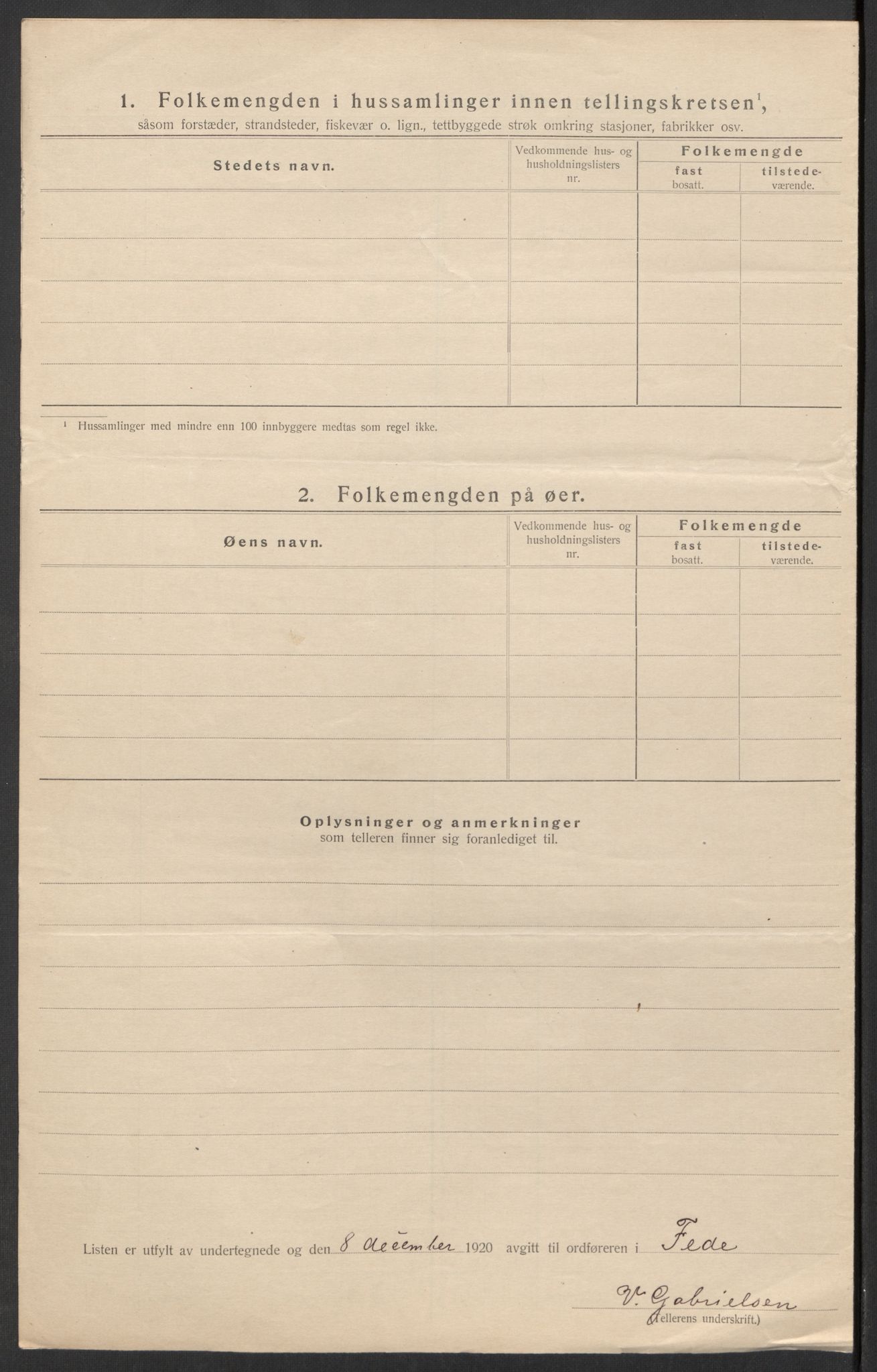 SAK, 1920 census for Feda, 1920, p. 17