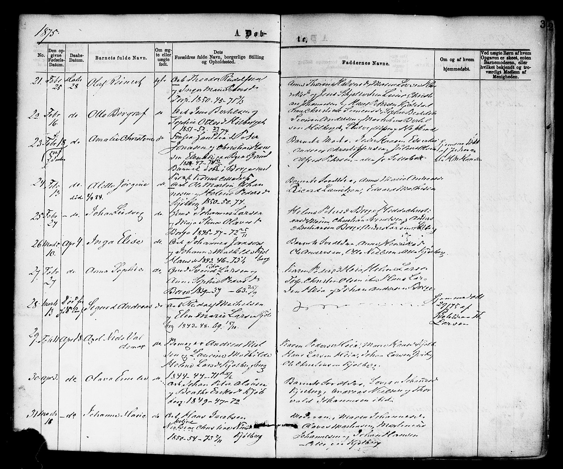 Borge prestekontor Kirkebøker, AV/SAO-A-10903/F/Fa/L0007: Parish register (official) no. I 7, 1875-1886, p. 3