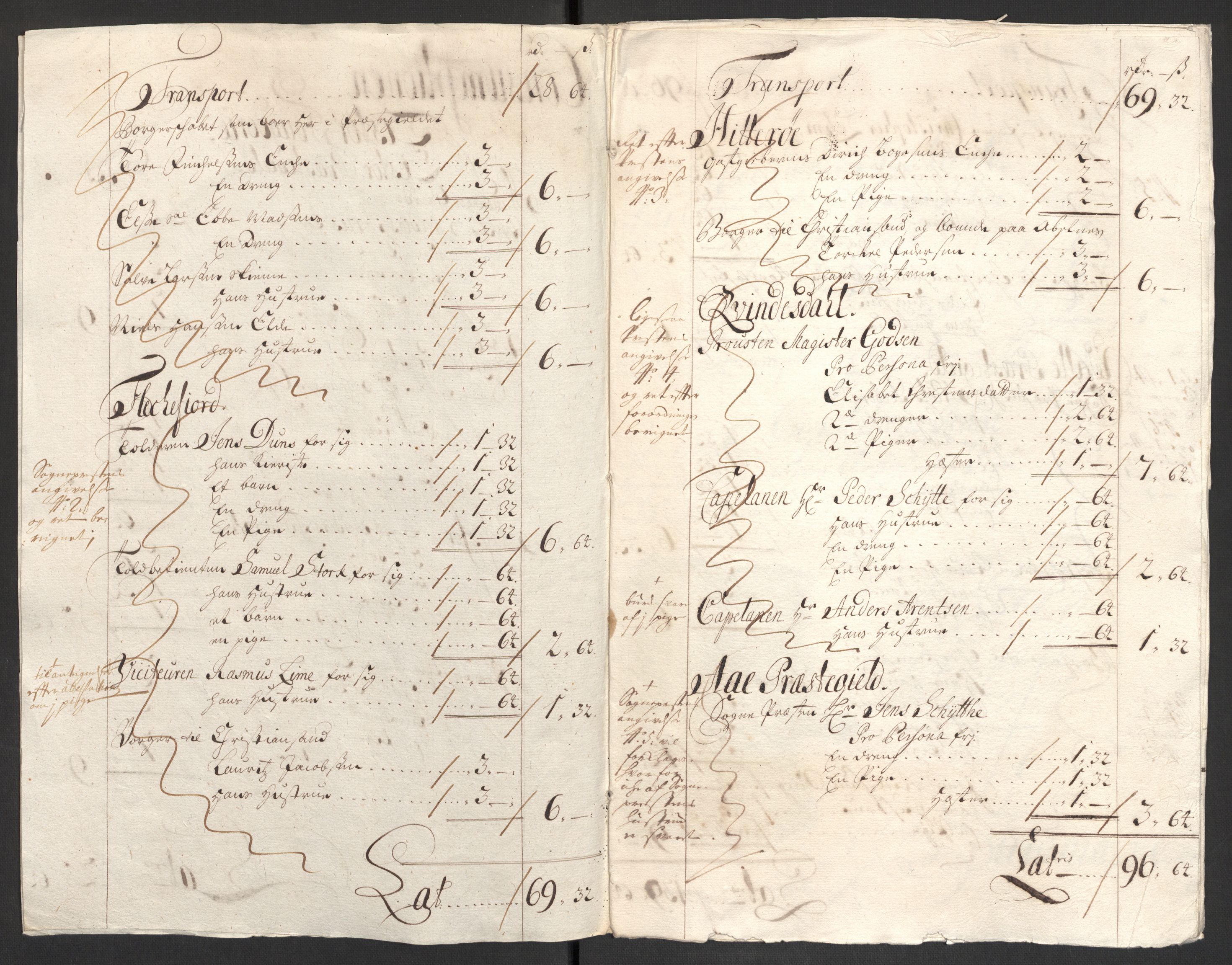 Rentekammeret inntil 1814, Reviderte regnskaper, Fogderegnskap, RA/EA-4092/R43/L2550: Fogderegnskap Lista og Mandal, 1703-1704, p. 274