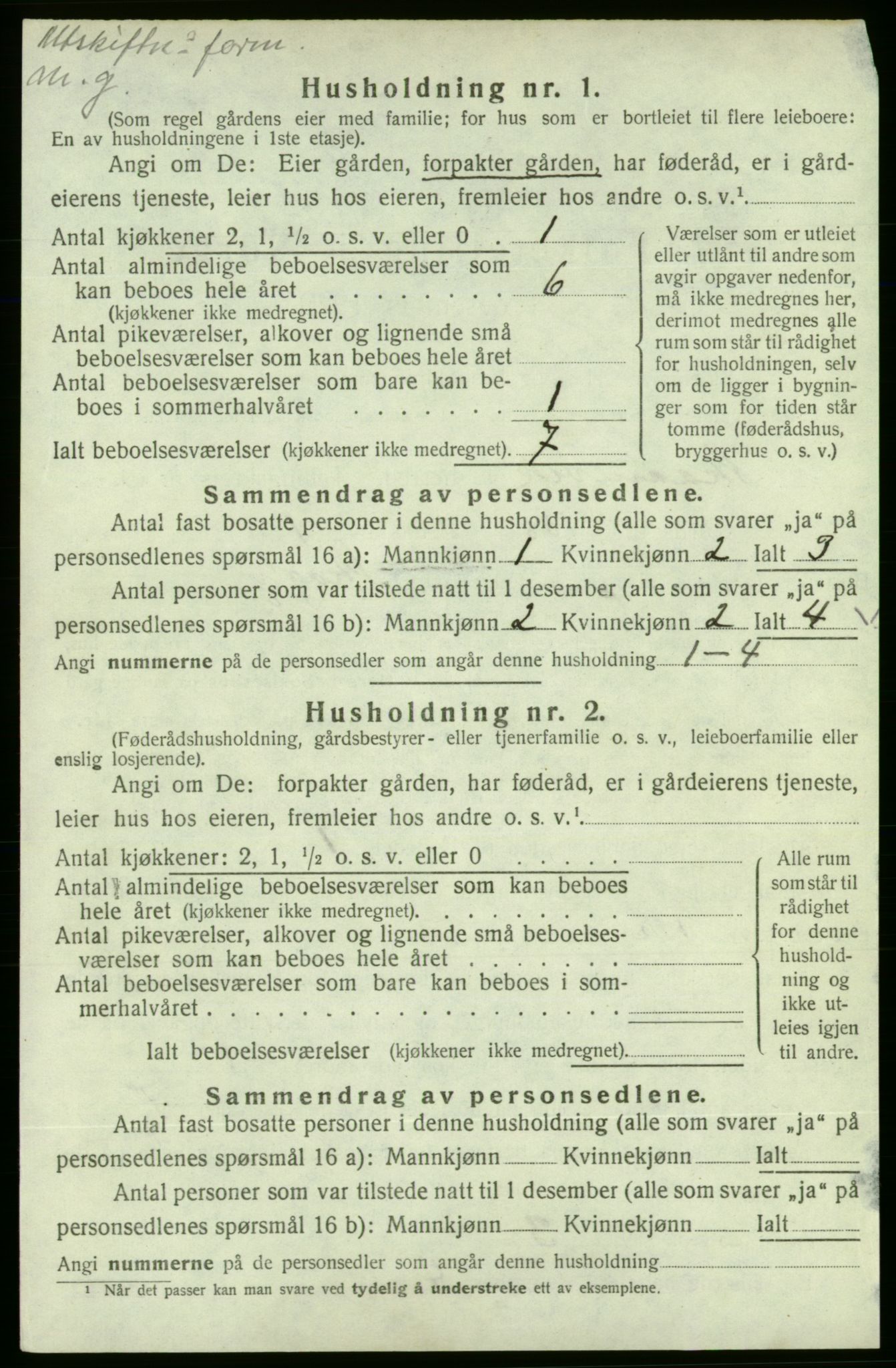 SAB, 1920 census for Skånevik, 1920, p. 324