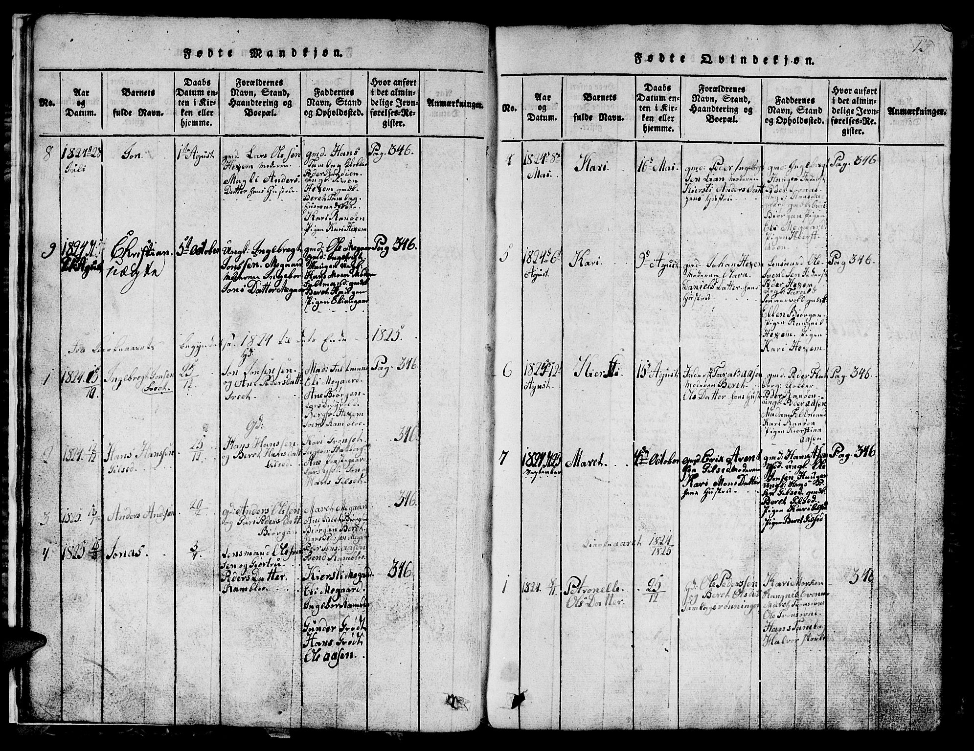 Ministerialprotokoller, klokkerbøker og fødselsregistre - Sør-Trøndelag, SAT/A-1456/685/L0976: Parish register (copy) no. 685C01, 1817-1878, p. 13