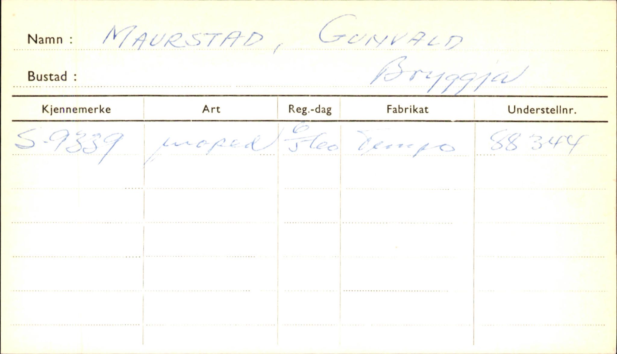 Statens vegvesen, Sogn og Fjordane vegkontor, AV/SAB-A-5301/4/F/L0001D: Eigarregister Fjordane til 1.6.1961, 1930-1961, p. 565