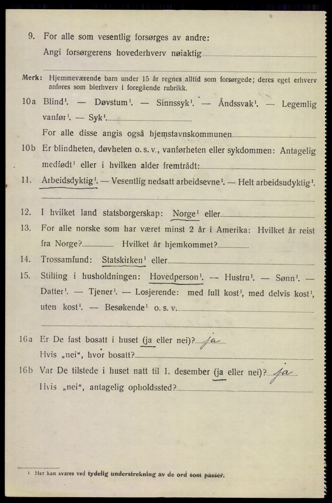 SAST, 1920 census for Gjesdal, 1920, p. 3105