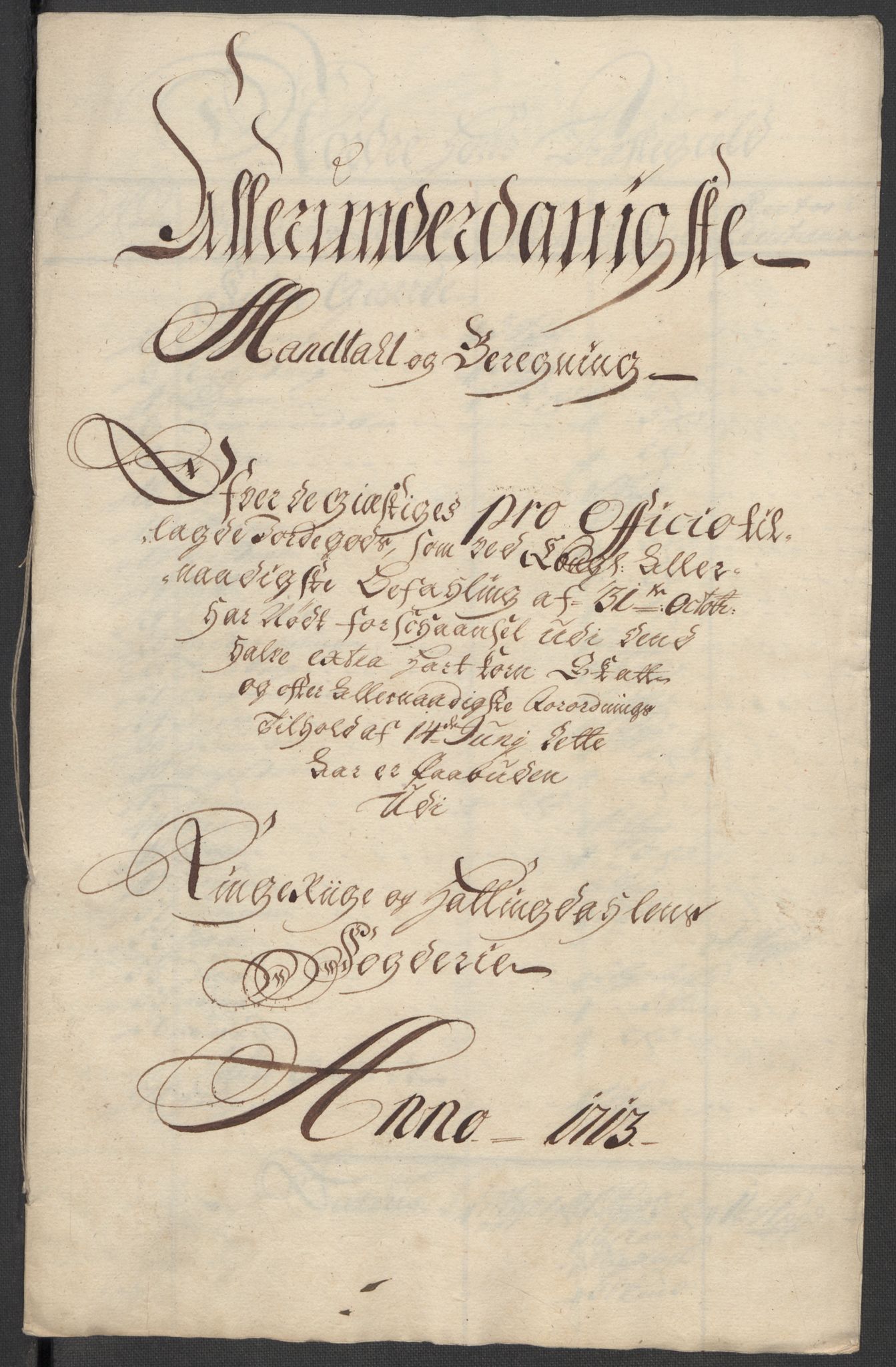 Rentekammeret inntil 1814, Reviderte regnskaper, Fogderegnskap, RA/EA-4092/R23/L1471: Fogderegnskap Ringerike og Hallingdal, 1713-1714, p. 310