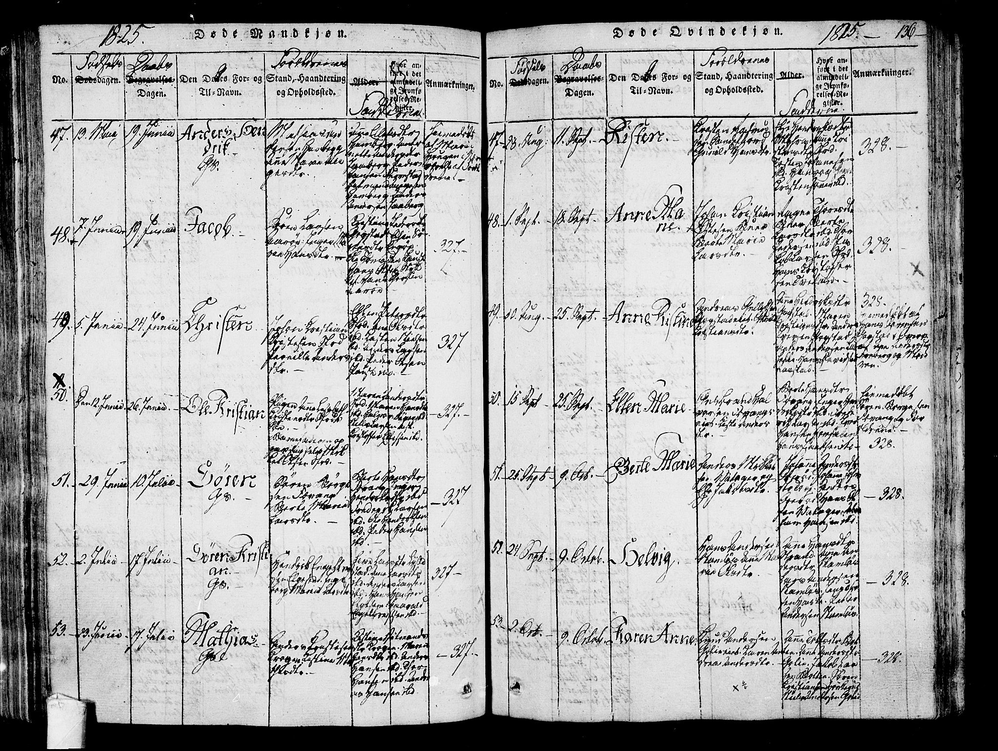 Sandar kirkebøker, AV/SAKO-A-243/F/Fa/L0004: Parish register (official) no. 4, 1814-1832, p. 136