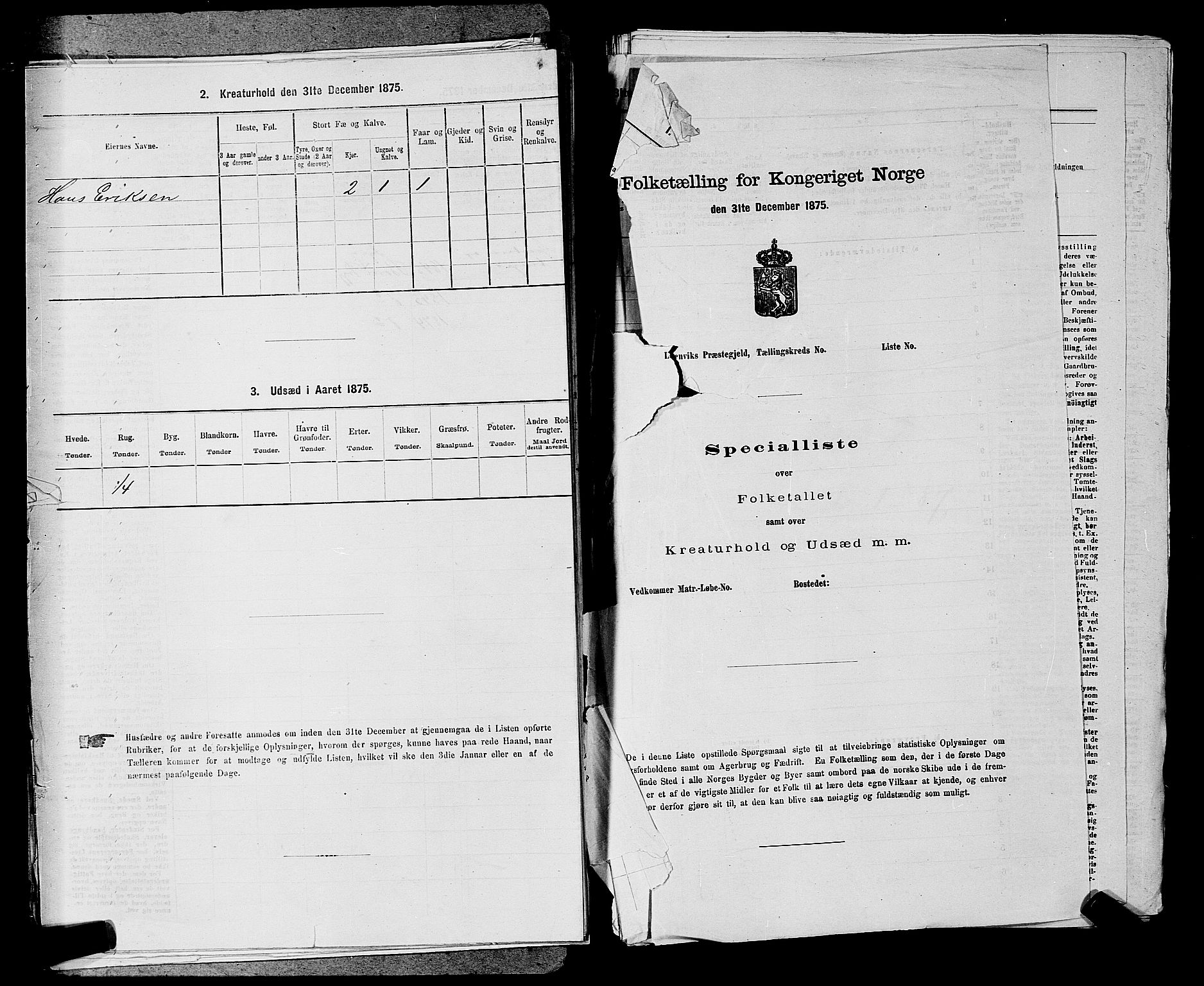 SAKO, 1875 census for 0717L Borre/Borre og Nykirke, 1875, p. 321