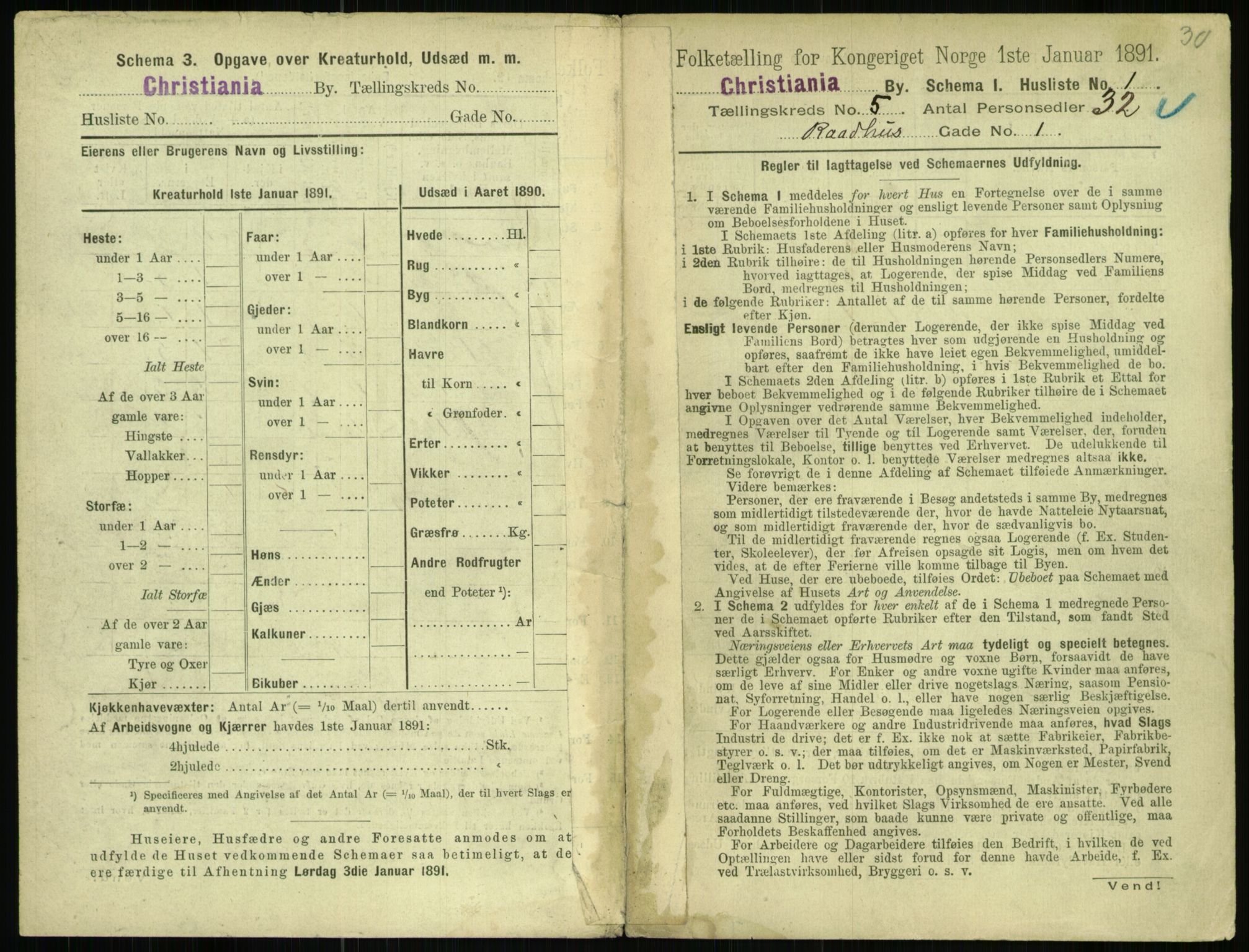 RA, 1891 census for 0301 Kristiania, 1891, p. 2241