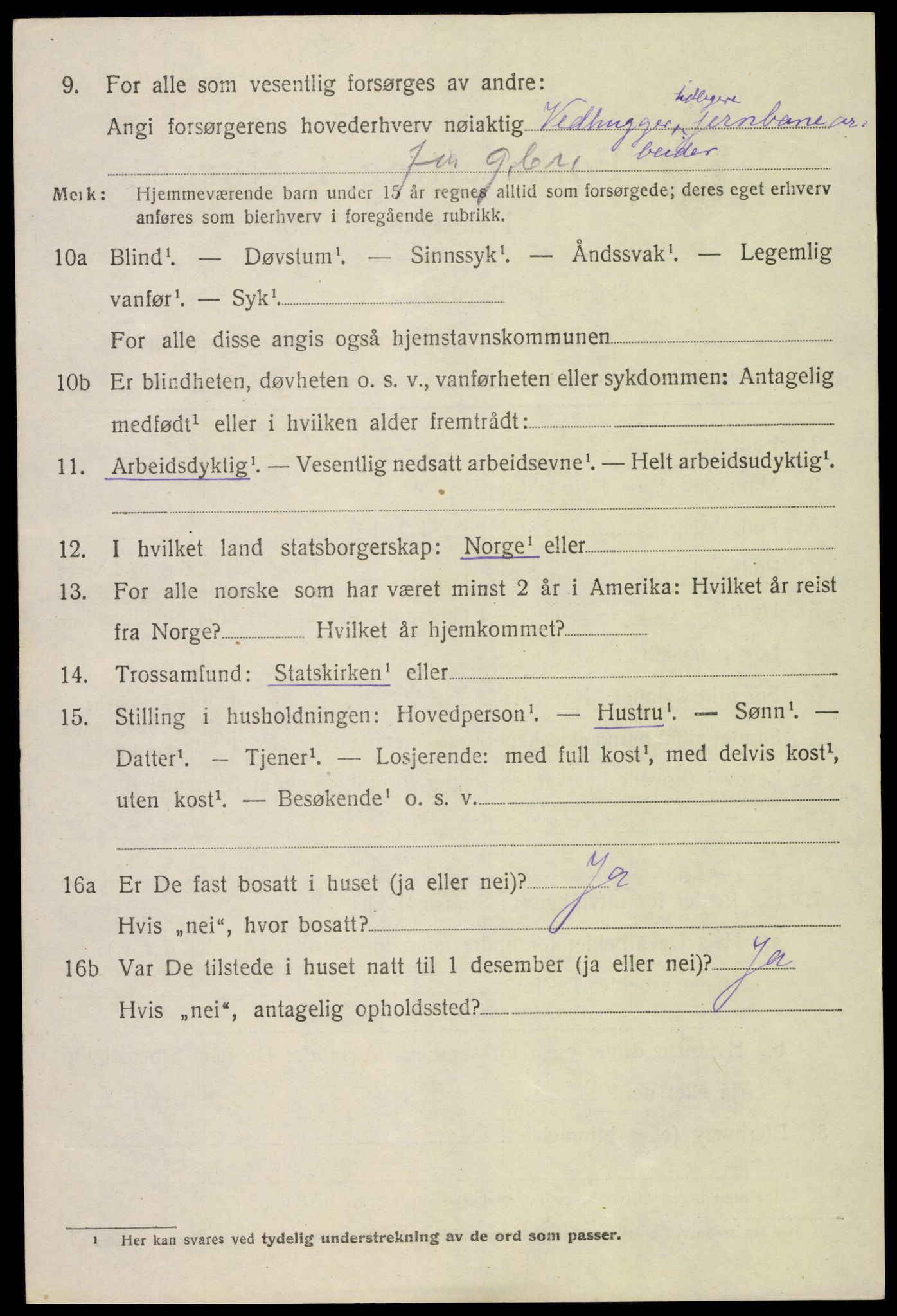 SAK, 1920 census for Froland, 1920, p. 5272