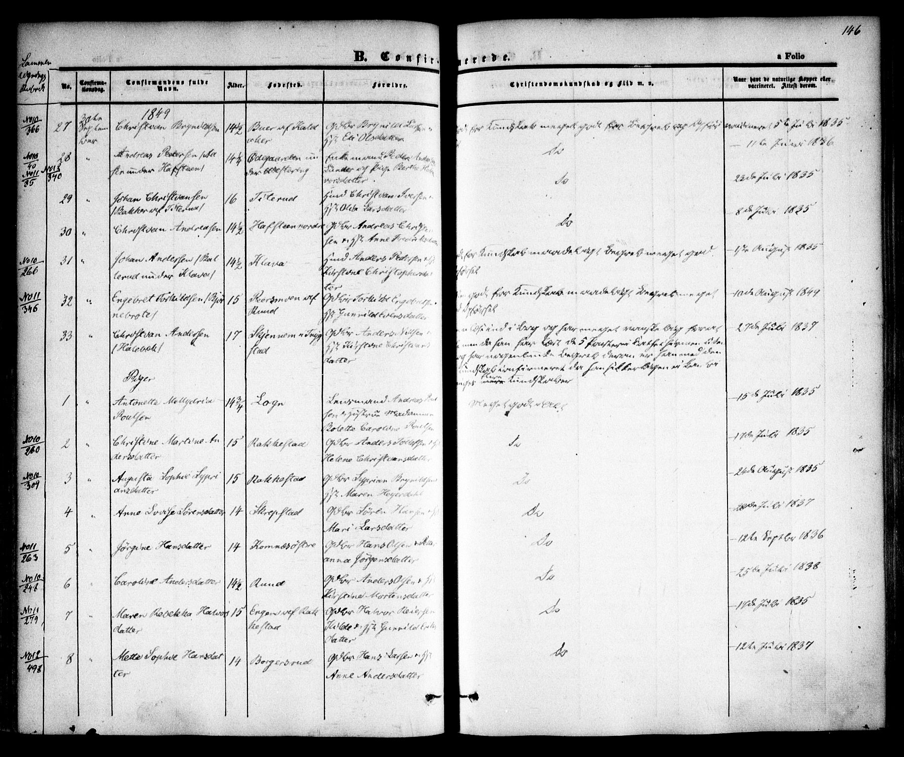 Høland prestekontor Kirkebøker, AV/SAO-A-10346a/F/Fa/L0009: Parish register (official) no. I 9, 1846-1853, p. 146