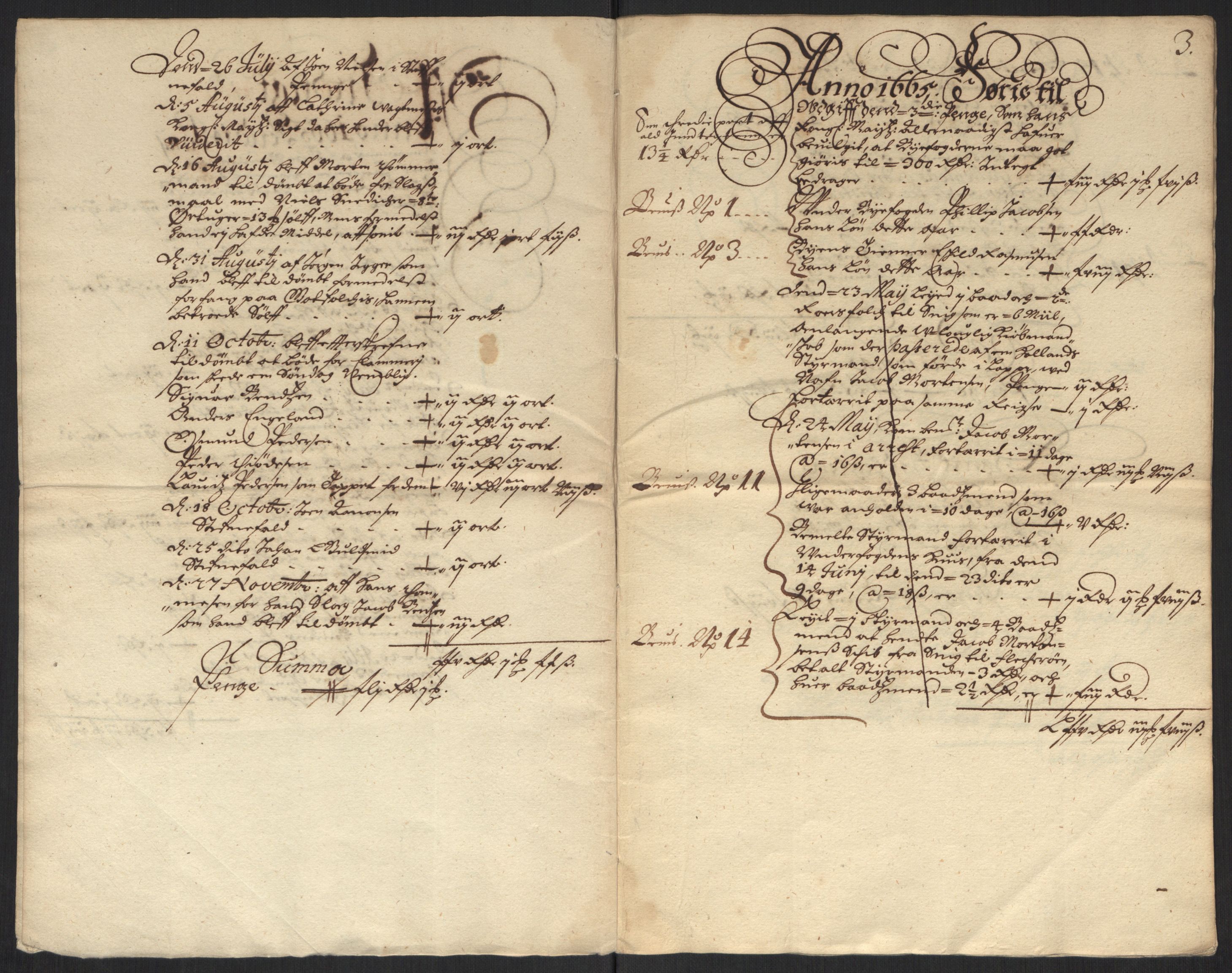 Rentekammeret inntil 1814, Reviderte regnskaper, Byregnskaper, AV/RA-EA-4066/R/Rm/L0284: [M17] Sikt og sakefall, 1658-1680, p. 25