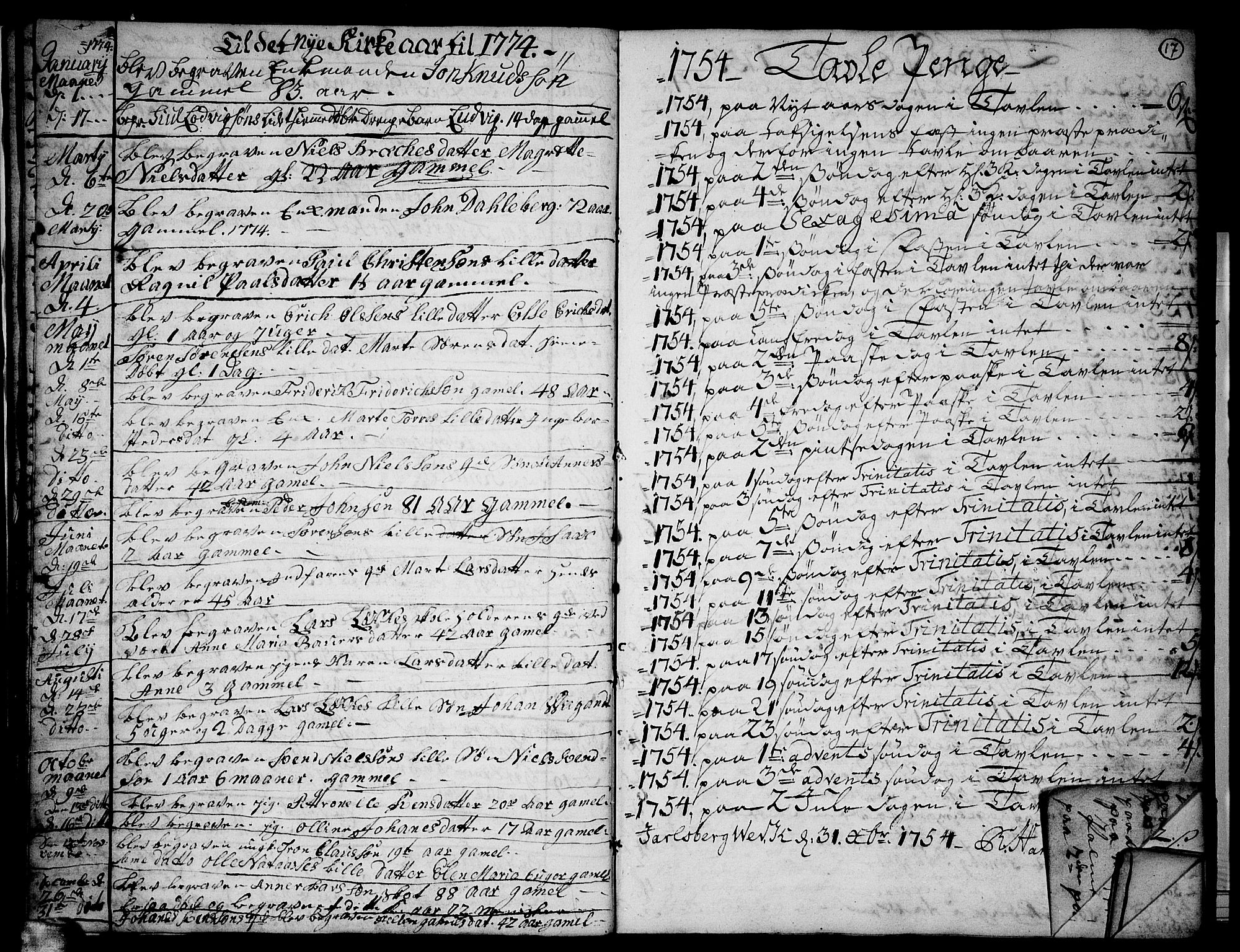 Skoger kirkebøker, SAKO/A-59/G/Gb/L0002: Parish register (copy) no. II 2, 1753-1795, p. 17