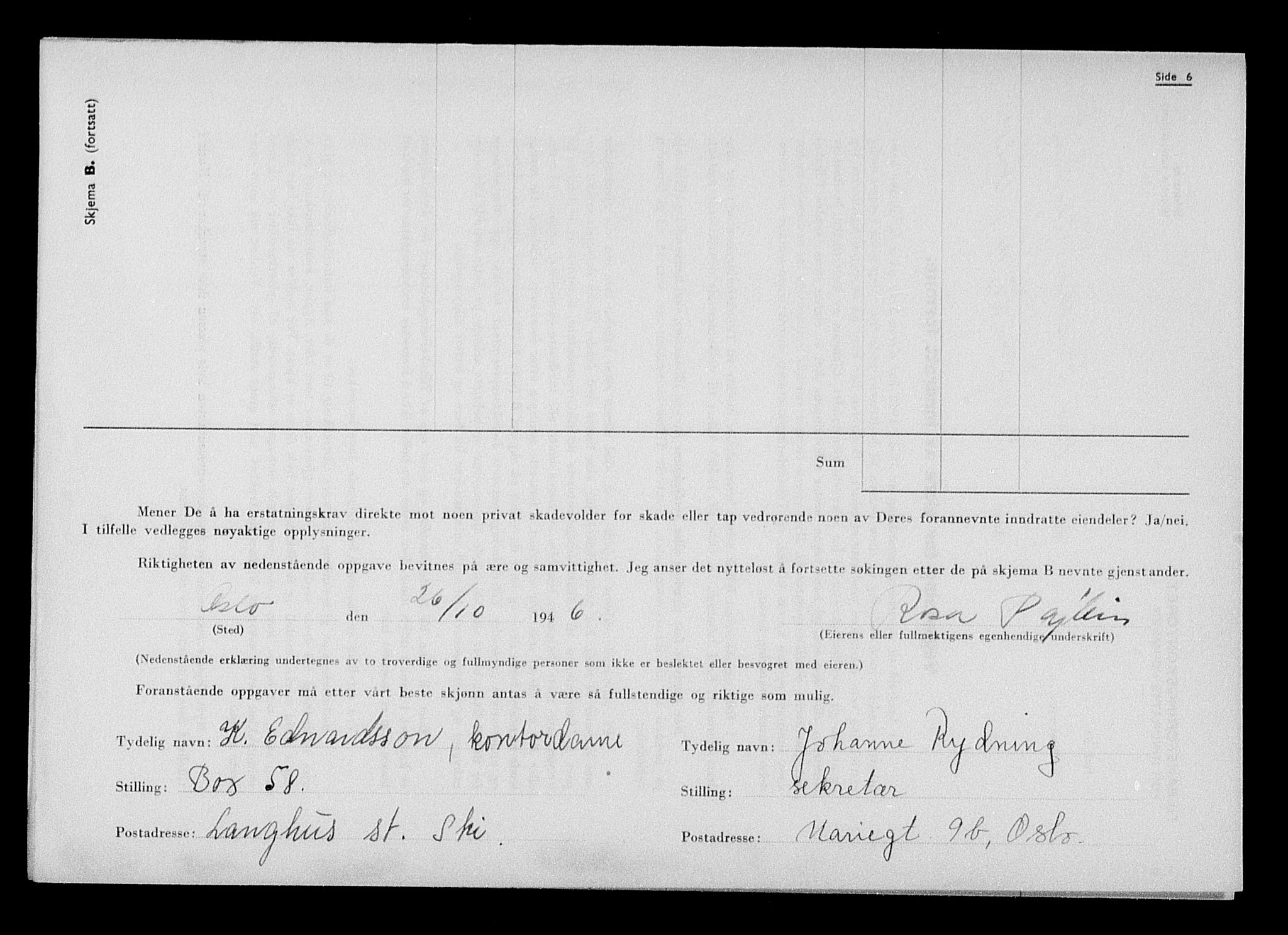 Justisdepartementet, Tilbakeføringskontoret for inndratte formuer, AV/RA-S-1564/H/Hc/Hcc/L0968: --, 1945-1947, p. 159