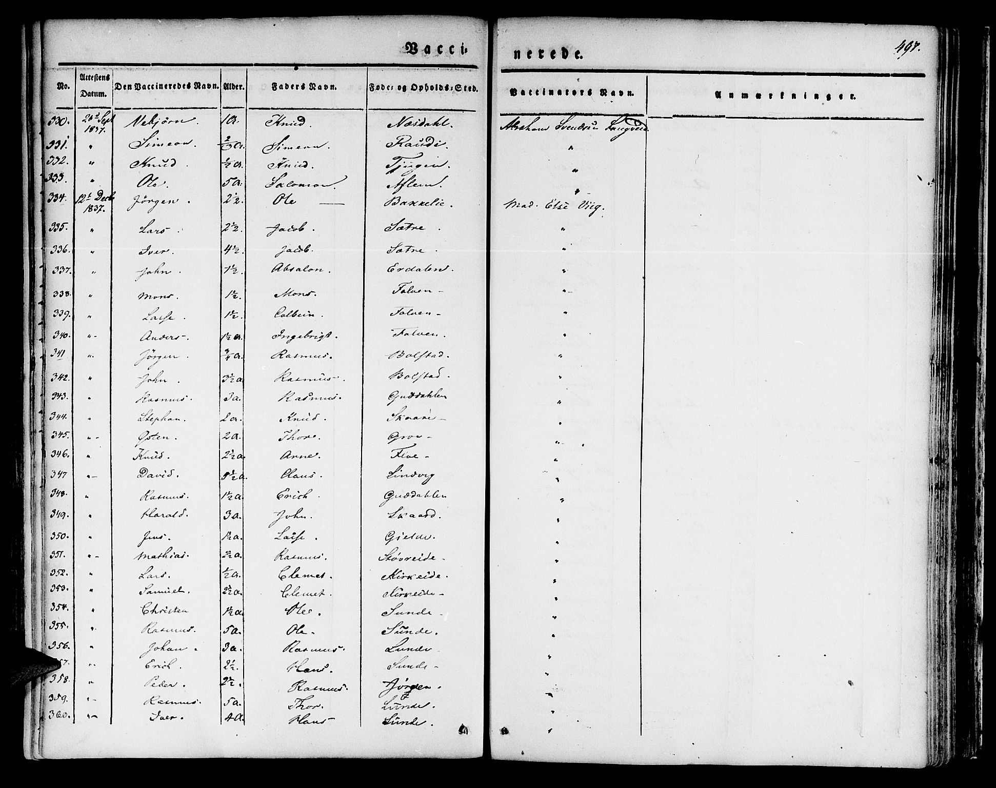 Innvik sokneprestembete, SAB/A-80501: Parish register (official) no. A 4II, 1832-1846, p. 497
