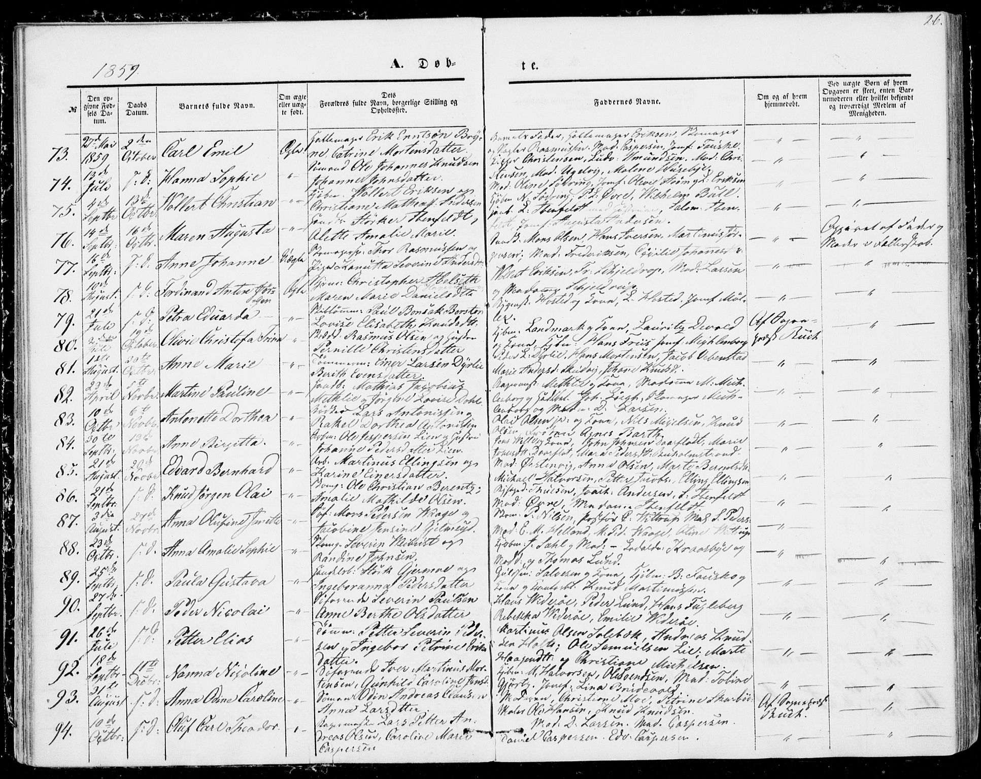 Ministerialprotokoller, klokkerbøker og fødselsregistre - Møre og Romsdal, AV/SAT-A-1454/529/L0451: Parish register (official) no. 529A01, 1855-1863, p. 26