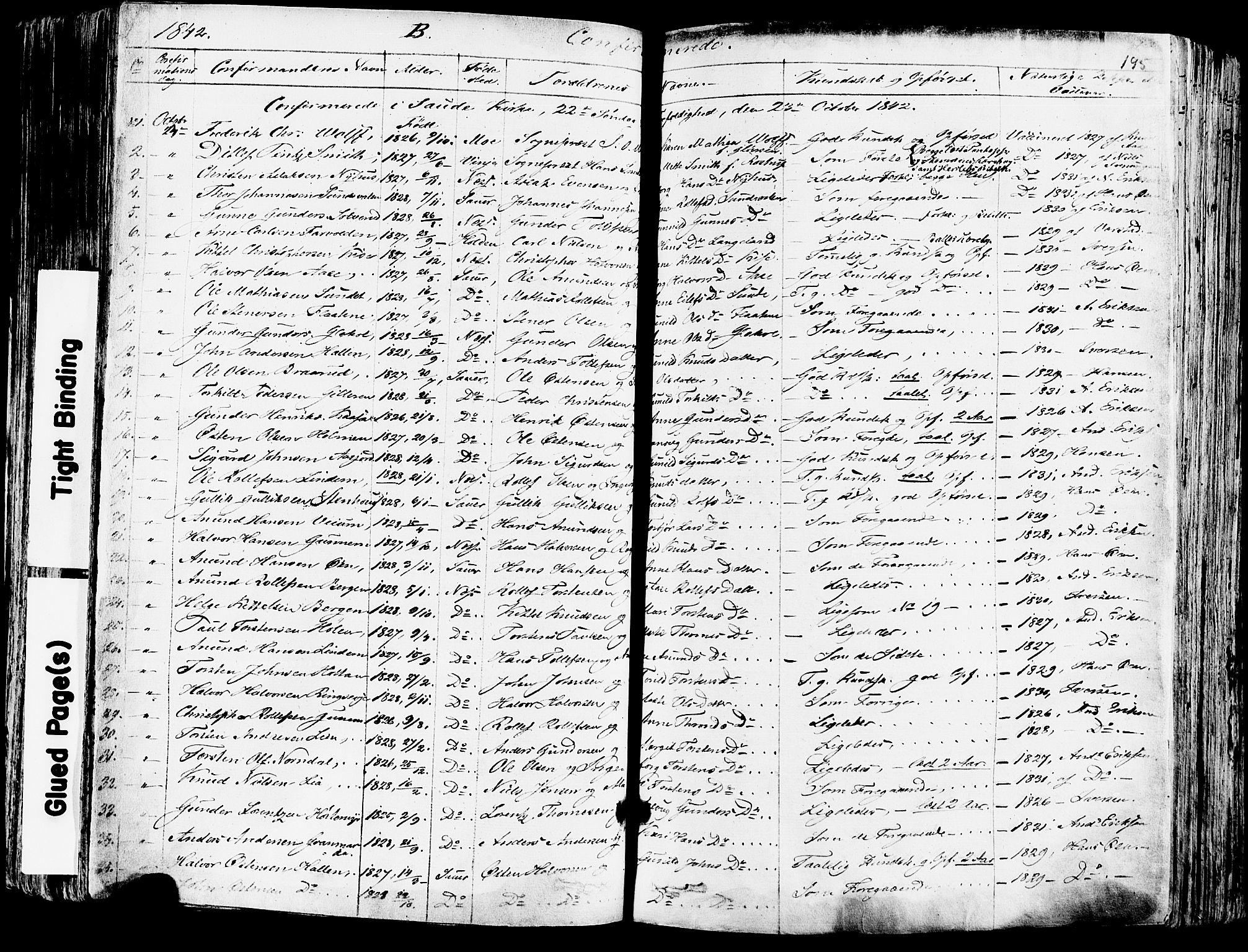 Sauherad kirkebøker, SAKO/A-298/F/Fa/L0006: Parish register (official) no. I 6, 1827-1850, p. 195